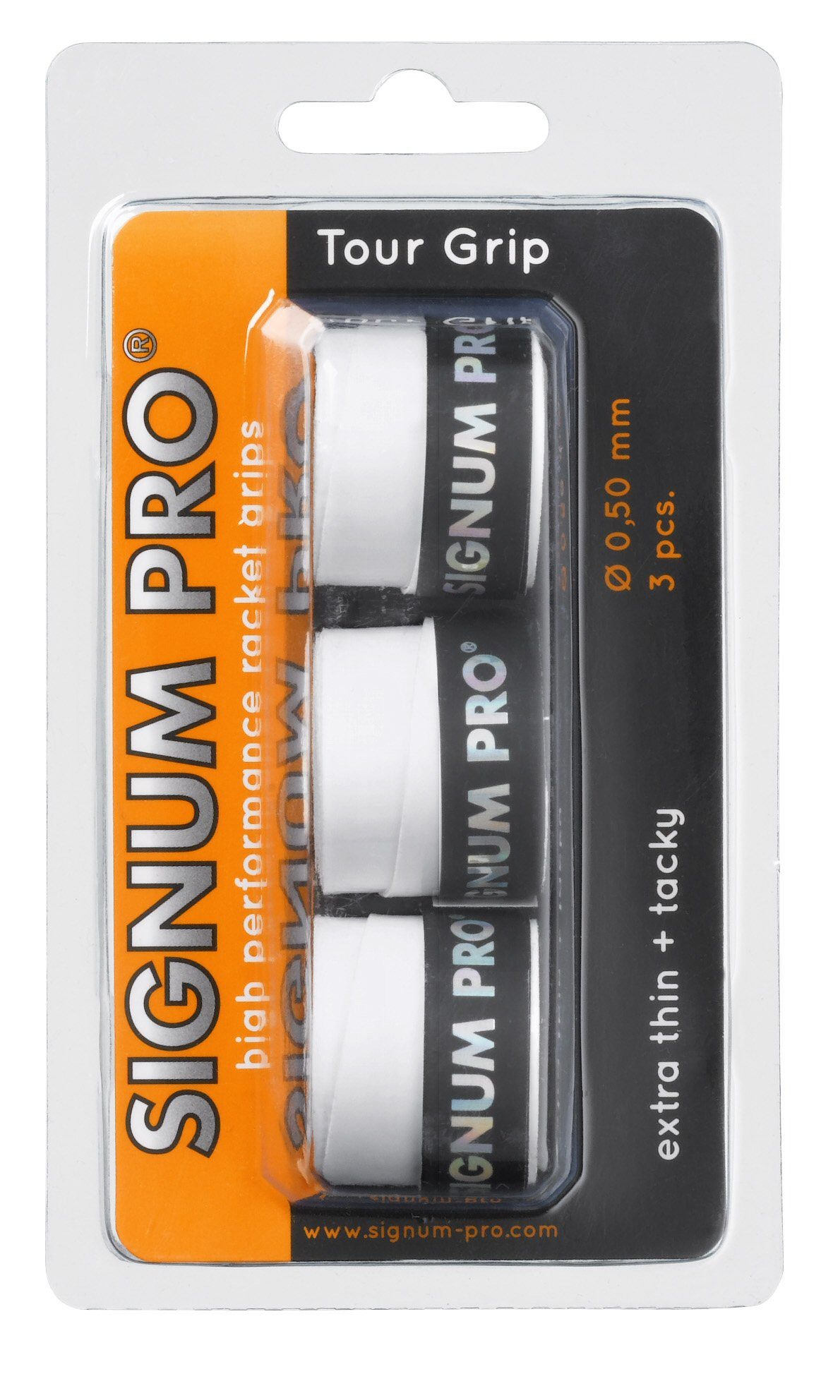 Signum Pro Griffband Overgrip Tour 0.5mm weiss 3er