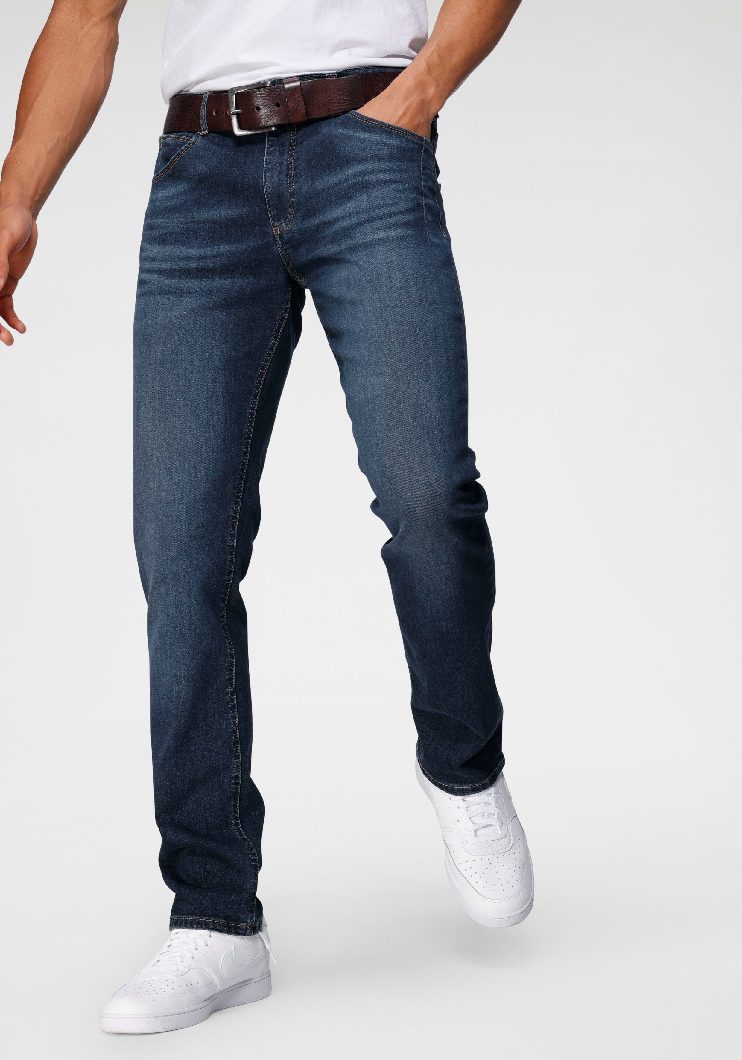 durch wassersparende Produktion dark-blue Ökologische, Wash DALE H.I.S Straight-Jeans Ozon