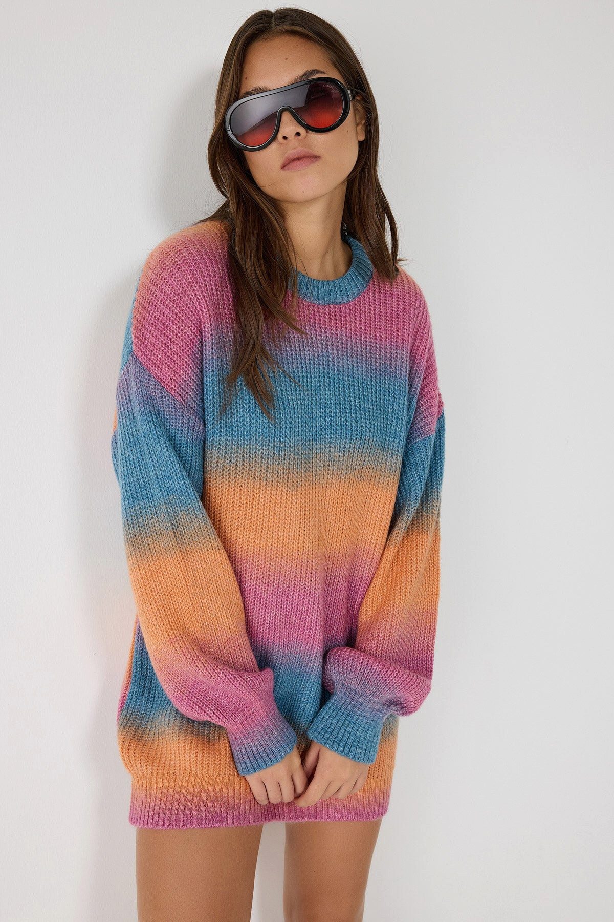 No Matter What Midikleid Strick Minikleid