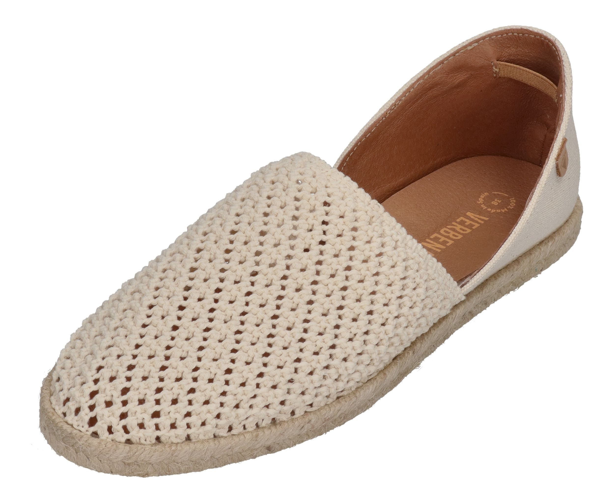 VERBENAS CARMEN GANCHILLO/CANVAS Espadrille CRUDO