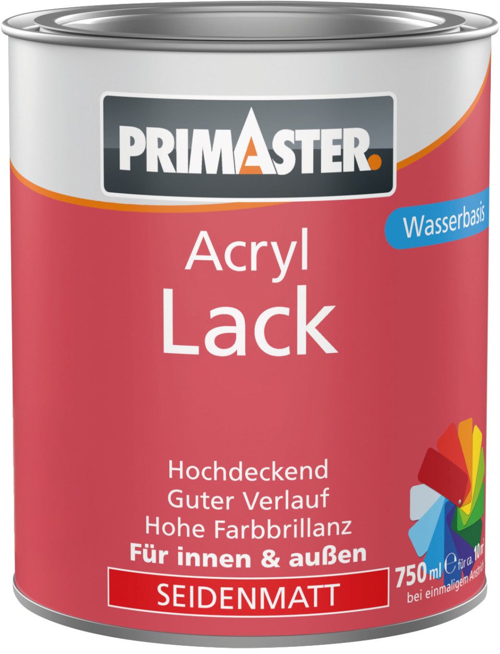 Primaster Weißlack Primaster Acryl Lack goldgelb seidenmatt 750 ml