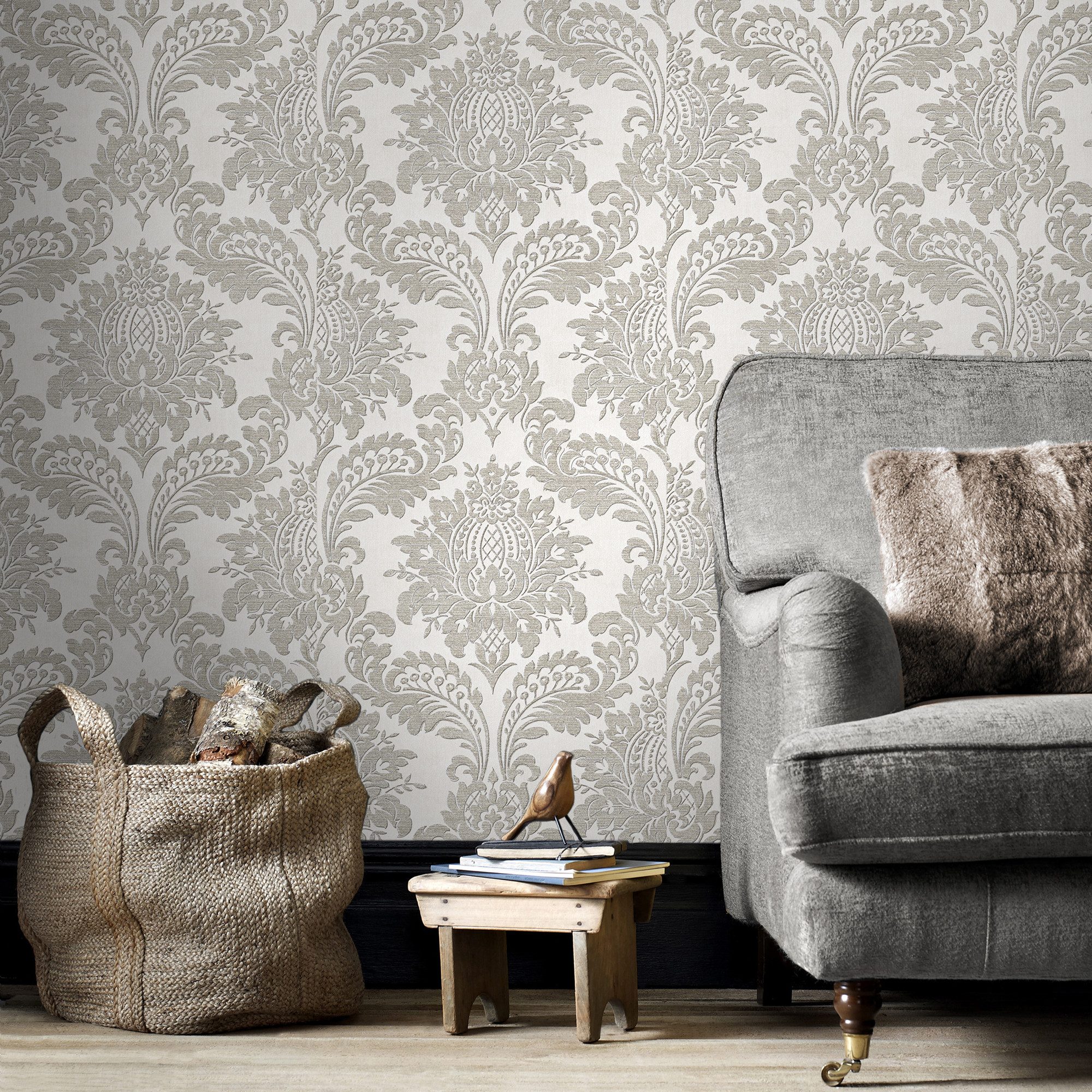 Sublime Vliestapete DAMASK, Retro, (1 St), Design Tapeten