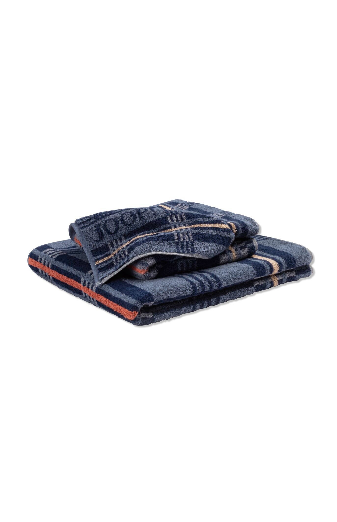 Textil - Joop! (2-St) LIVING CHECKS Handtuch-Set, JOOP! Handtücher Marine