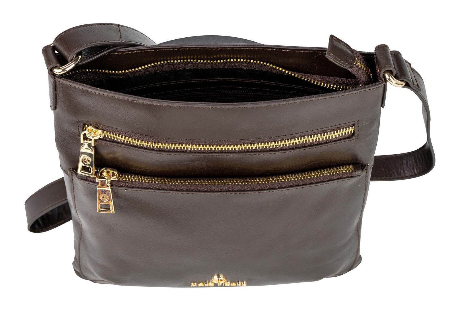 Marc Picard Umhängetasche Crossover Bag, aus echtem Rindsleder