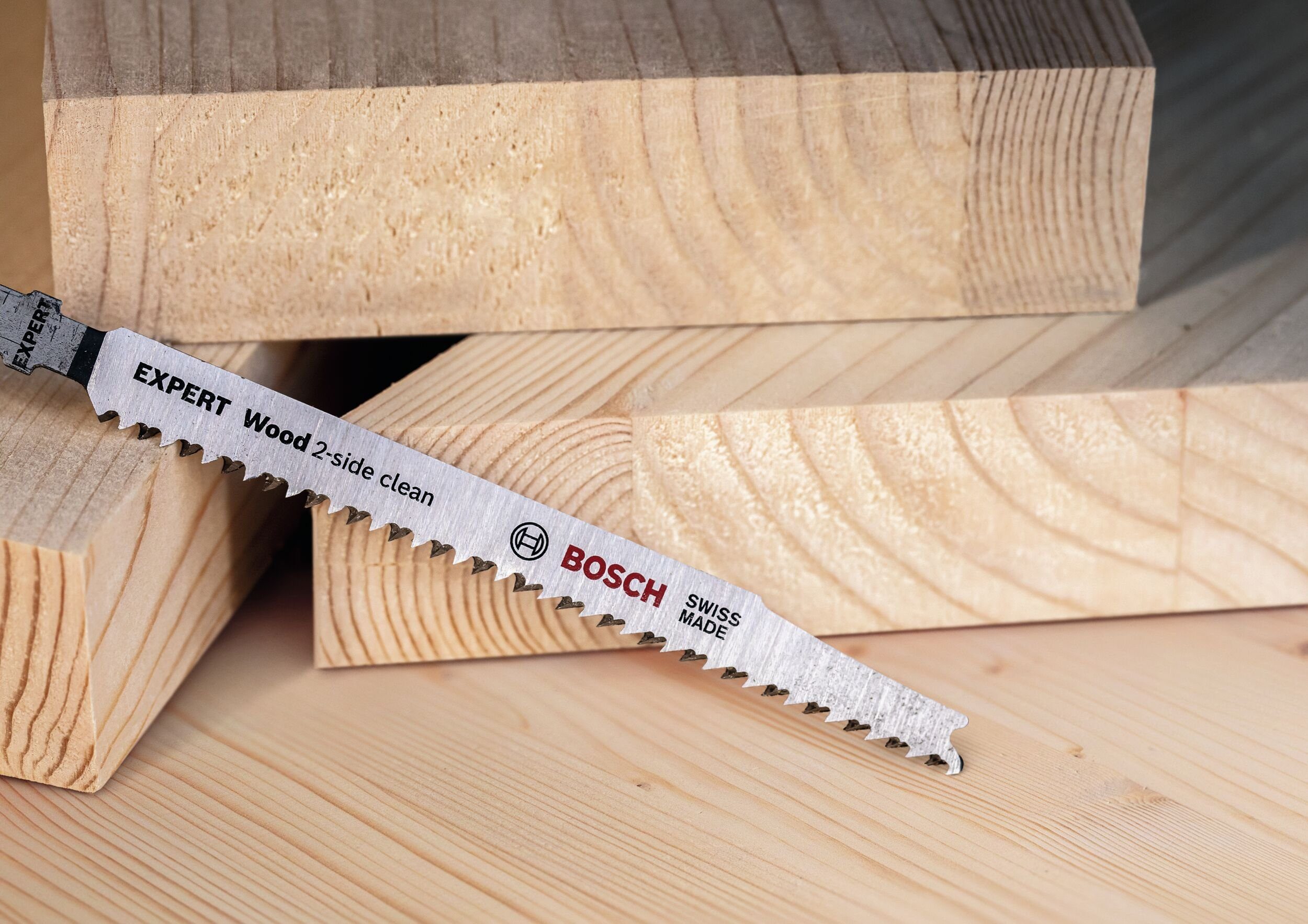 BOSCH Stichsägeblatt Expert Wood 2-side, Stichsägen 100 für T B, "Wood Stück clean" 308 2-side Expert