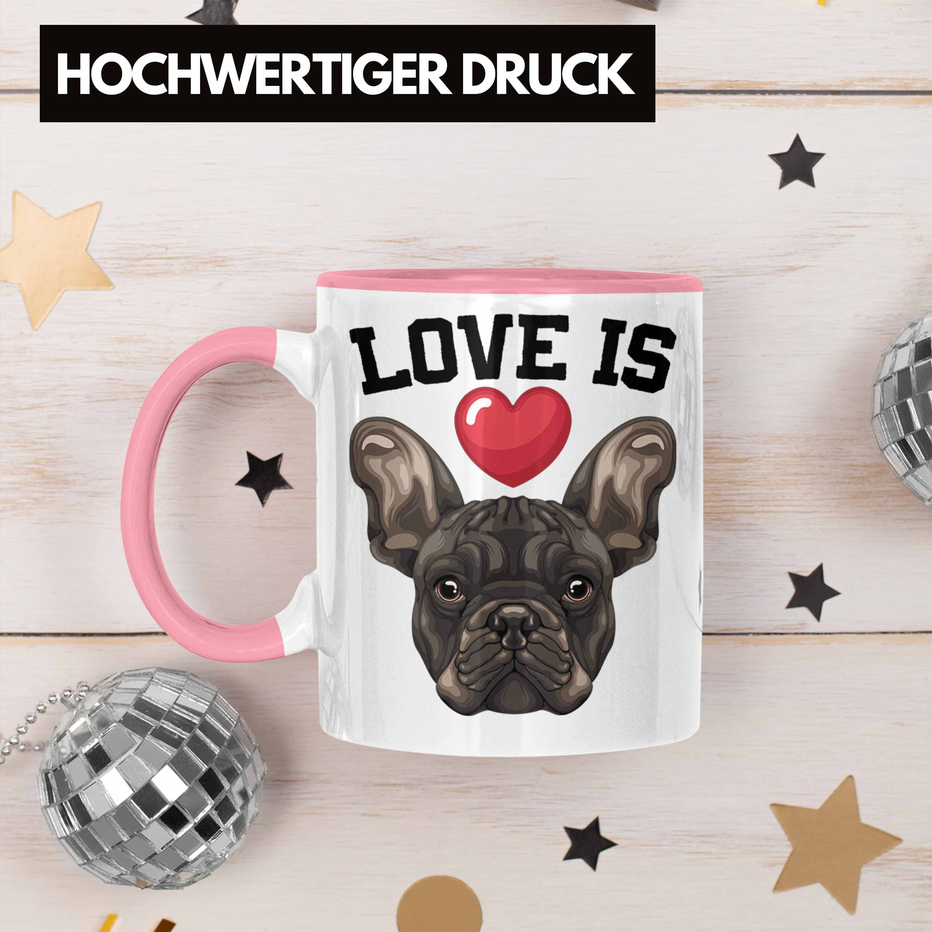 Trendation Tasse Tasse Herrchen Frauchen Boxer Hunde Ges Geschenk Rosa Boxer Hundebesitzerin