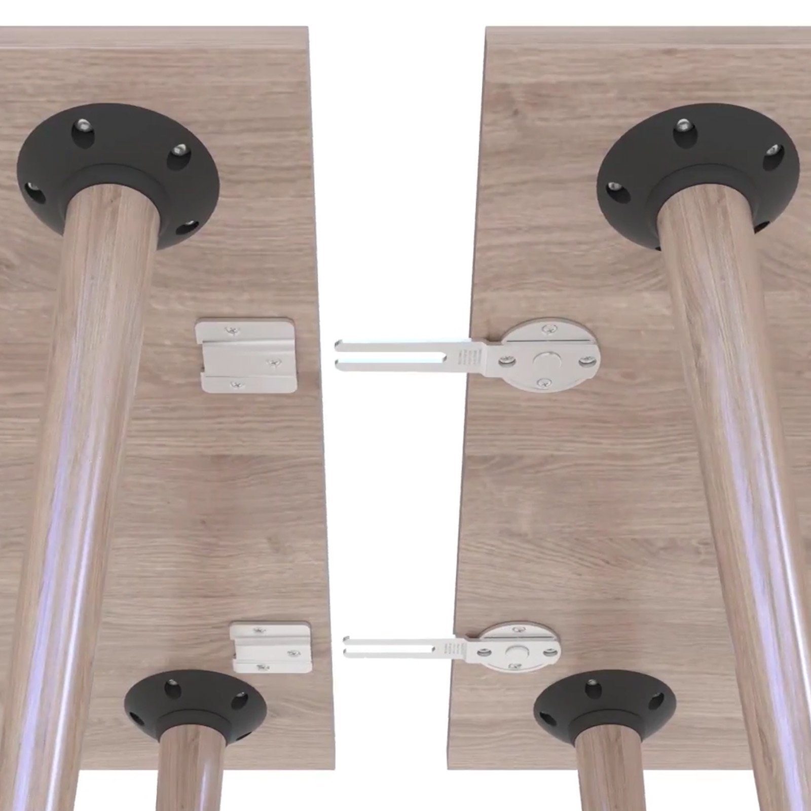 SO-TECH® Möbelbeschlag Tisch- Blendenverbinder und CATCH CLICK