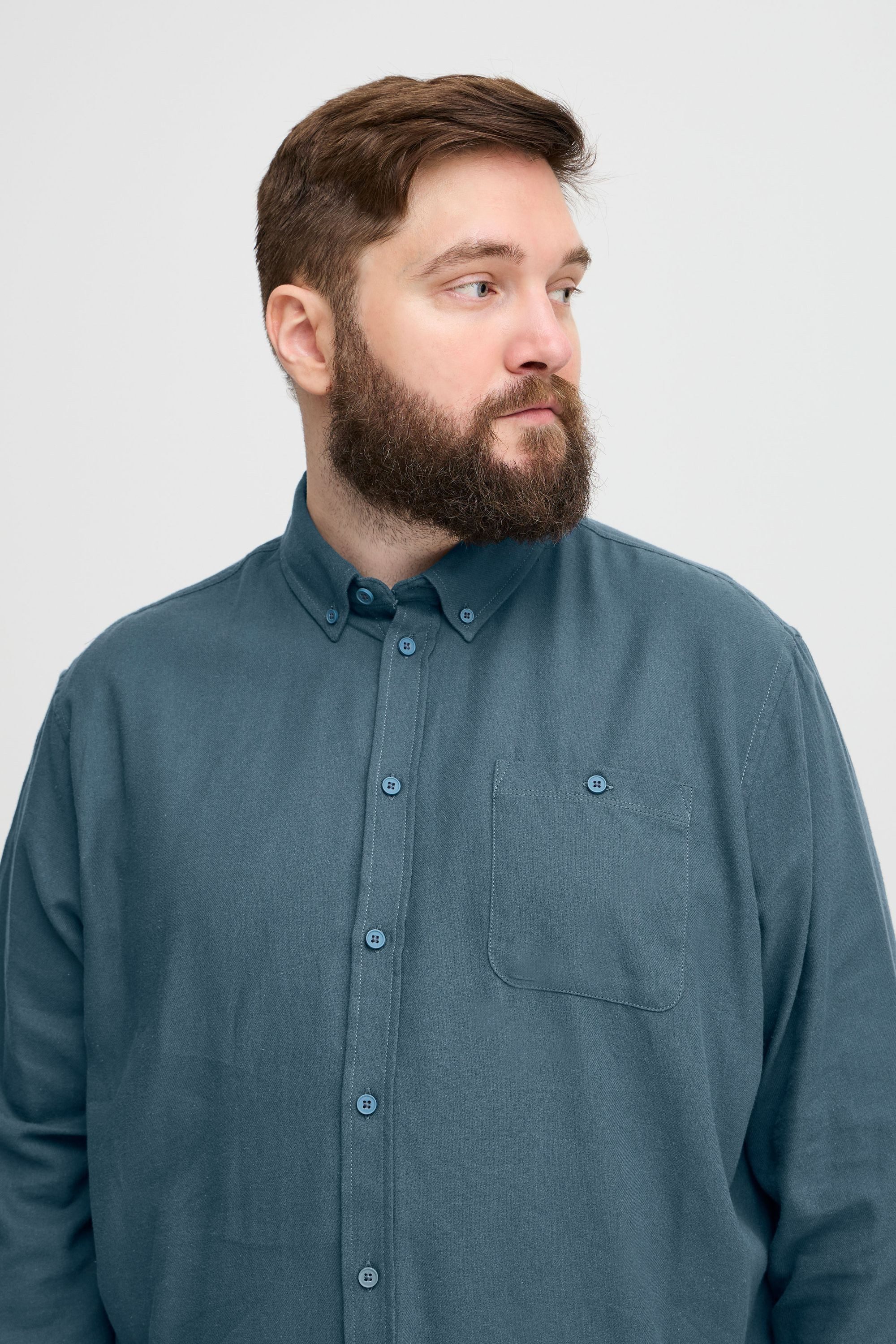 Blend Langarmhemd BHBShirt Lässiges Langarmhemd mit Brusttasche