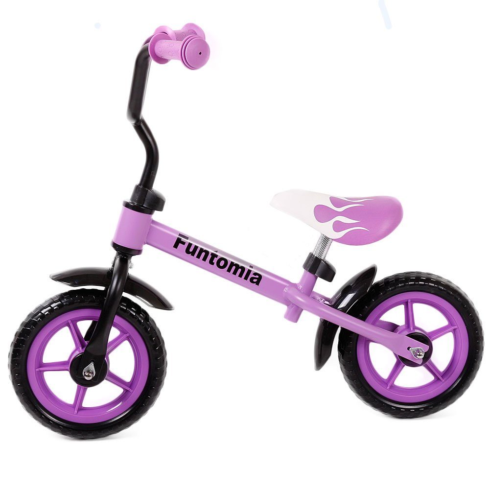 FunTomia Laufrad Laufräder Lernrad Kinderfahrrad in (2 Verschiedenen Farben) lila