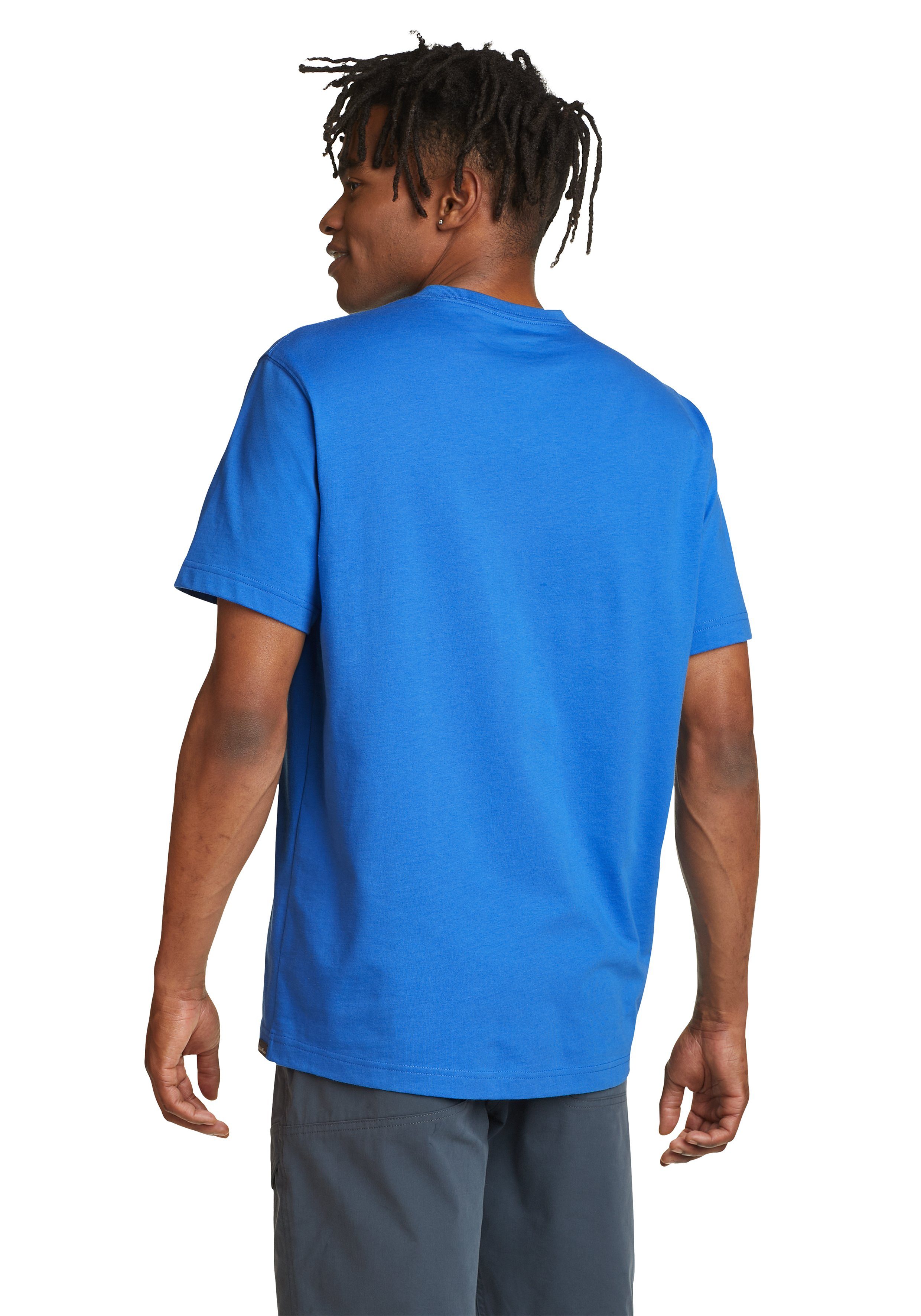 100% Pro Baumwolle Brilliantes Wash T-Shirt Shirt V-Ausschnitt Blau Bauer Eddie - Legend