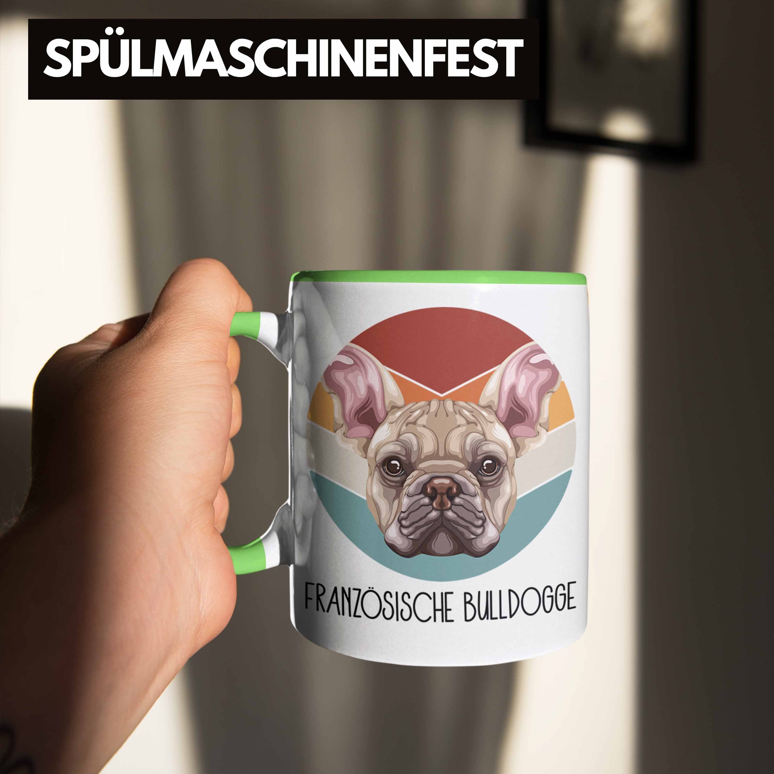 Besitzer Tasse Französische Bulldogge Lustiger Spruch Geschen Geschenk Tasse Grün Trendation