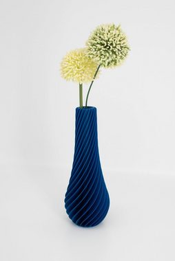 Shapes - Decorations Dekovase Spiral Two - Exclusive by Martin Žampach, Vase, 10 Farben, 3D-Druck (Einzelmodell, Vase mit Borosilikatglas zur Nutzung mit Wasser), Wasserdicht; Leichte Struktur innerhalb des Materials (Rillung)