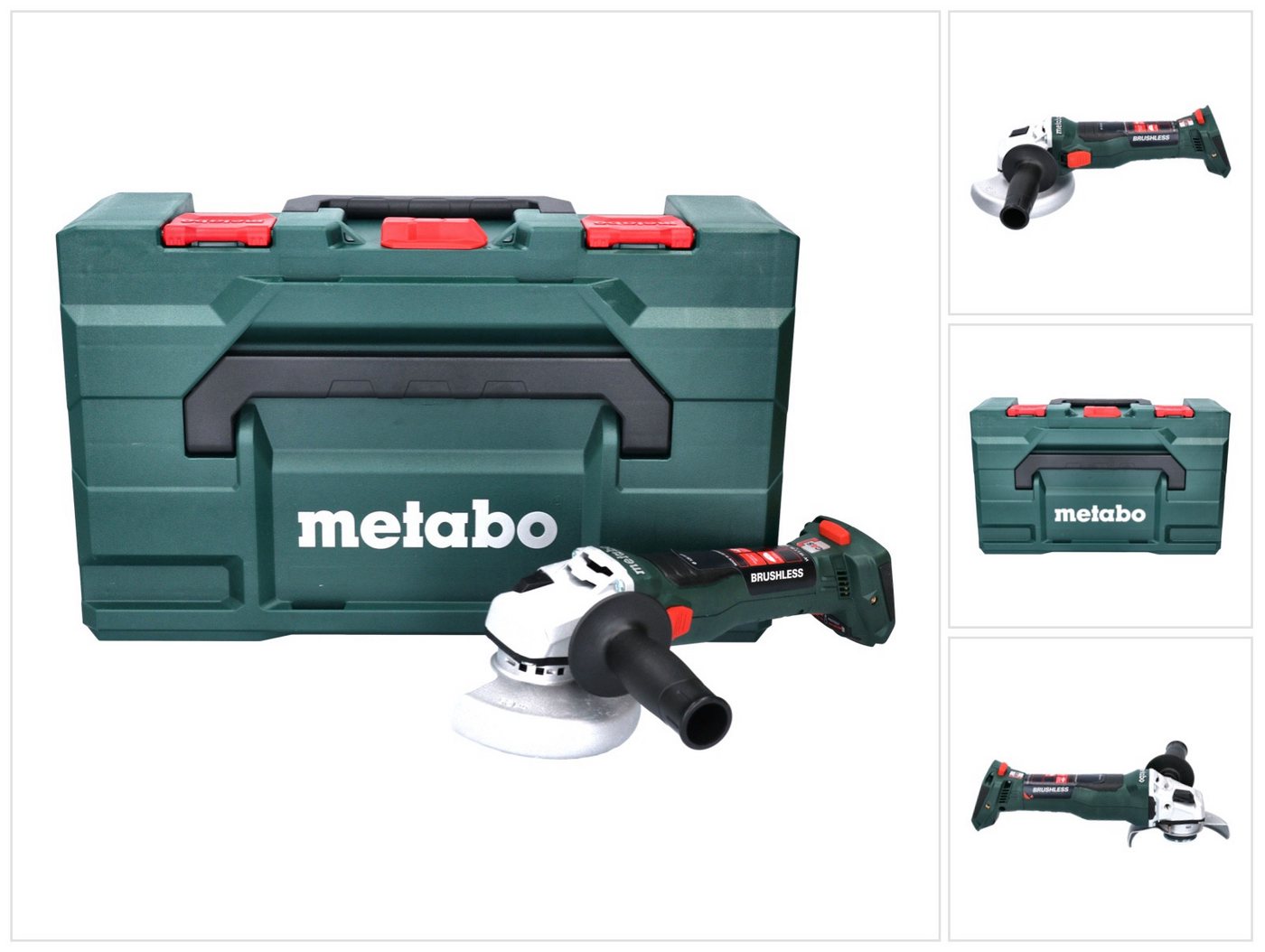 metabo Akku-Winkelschleifer W 18 LT BL 11-125 18 V 125 mm (613052840) Brushless + metaBOX