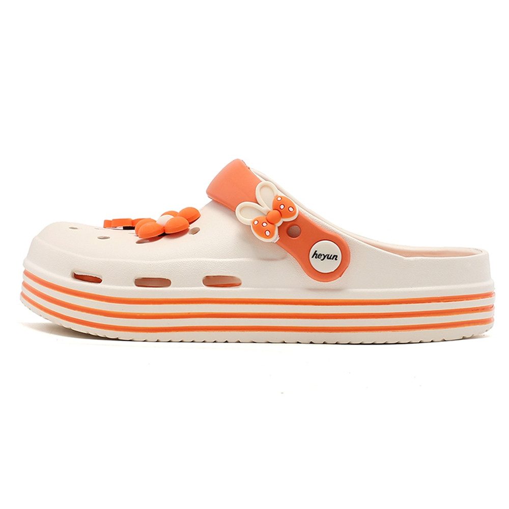 HUSK'SWARE Clog (Damen Blumen Clogs Sommer Freizeit) Leichte, atmungsaktive Clogs Rutschfeste Sandalen aus EVA-Material