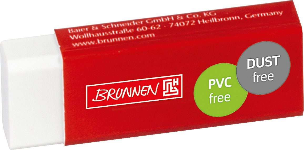 BRUNNEN Radiergummi BRUNNEN 1029969 Radiergummi dust free 6 x 2 x 1,2 cm weiß