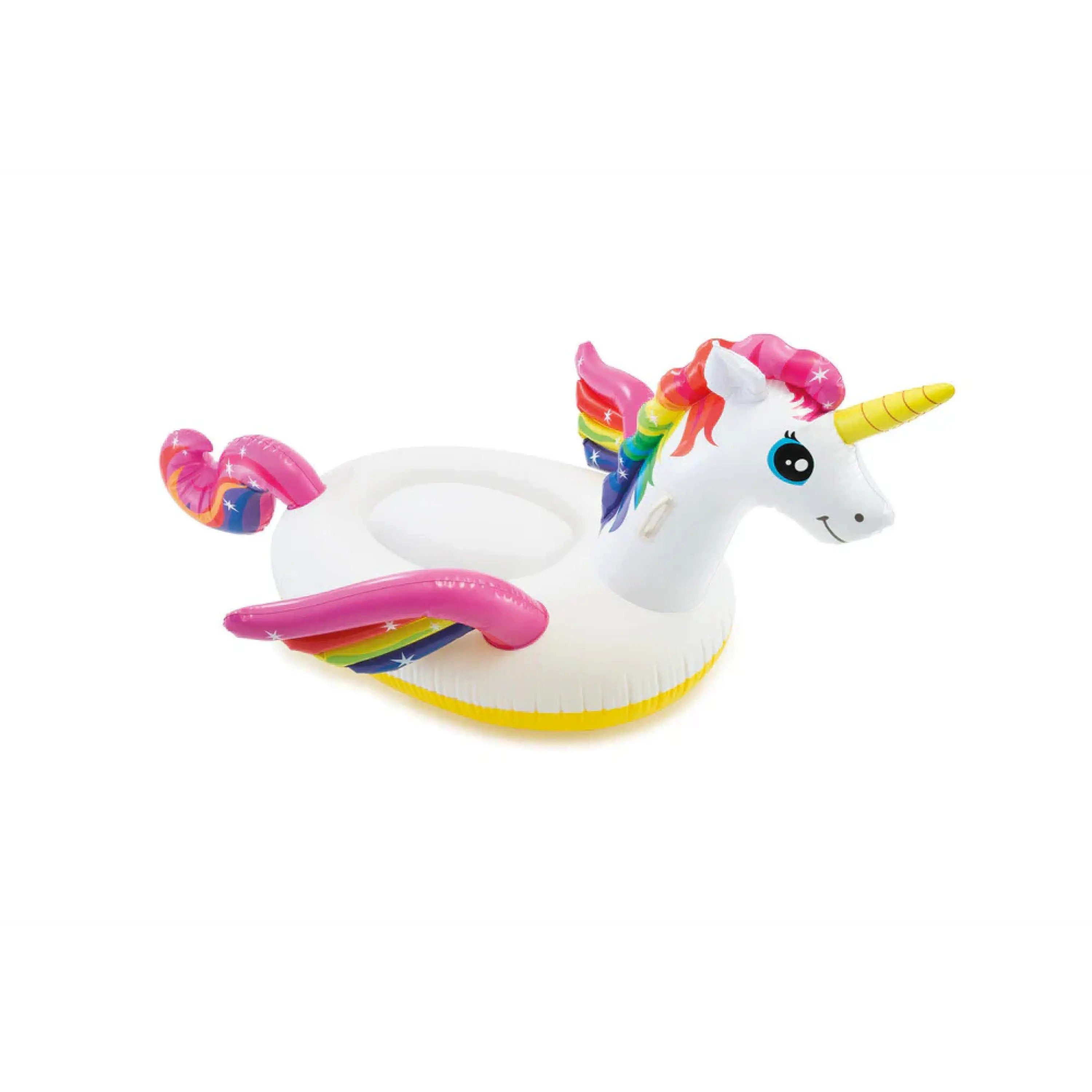 Sport-Knight® Schwimmtier Einhorn Luftmatratze Pool Schwimmtier 201 x 140 cm Kinder, aufblasbar