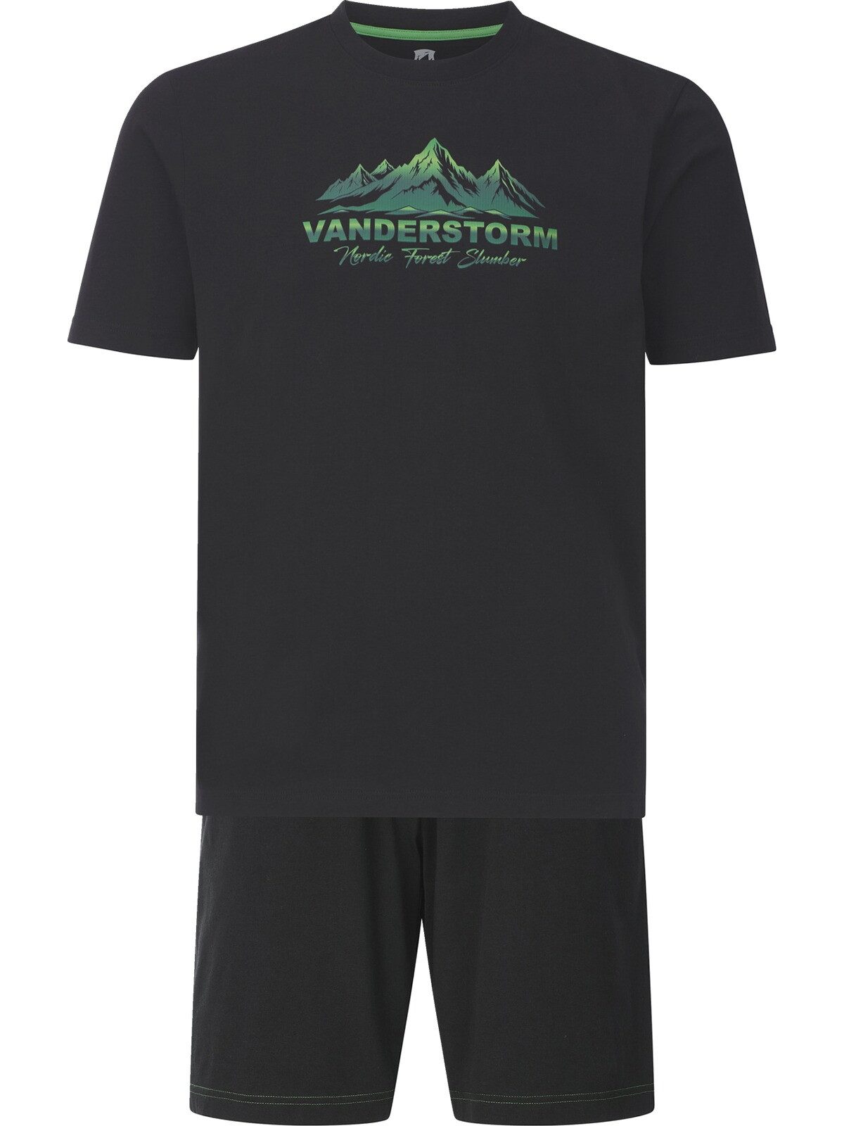 Jan Vanderstorm Shorty SIGGARD (Set, 2 tlg) mit nordischen Aufdruck