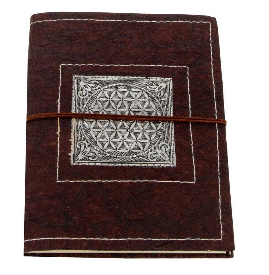 Thumbnail - KUNST UND MAGIE Tagebuch Tagebuch Poesiealbum Notizbuch Lebensblume Flower of Life 25x18cm XL
