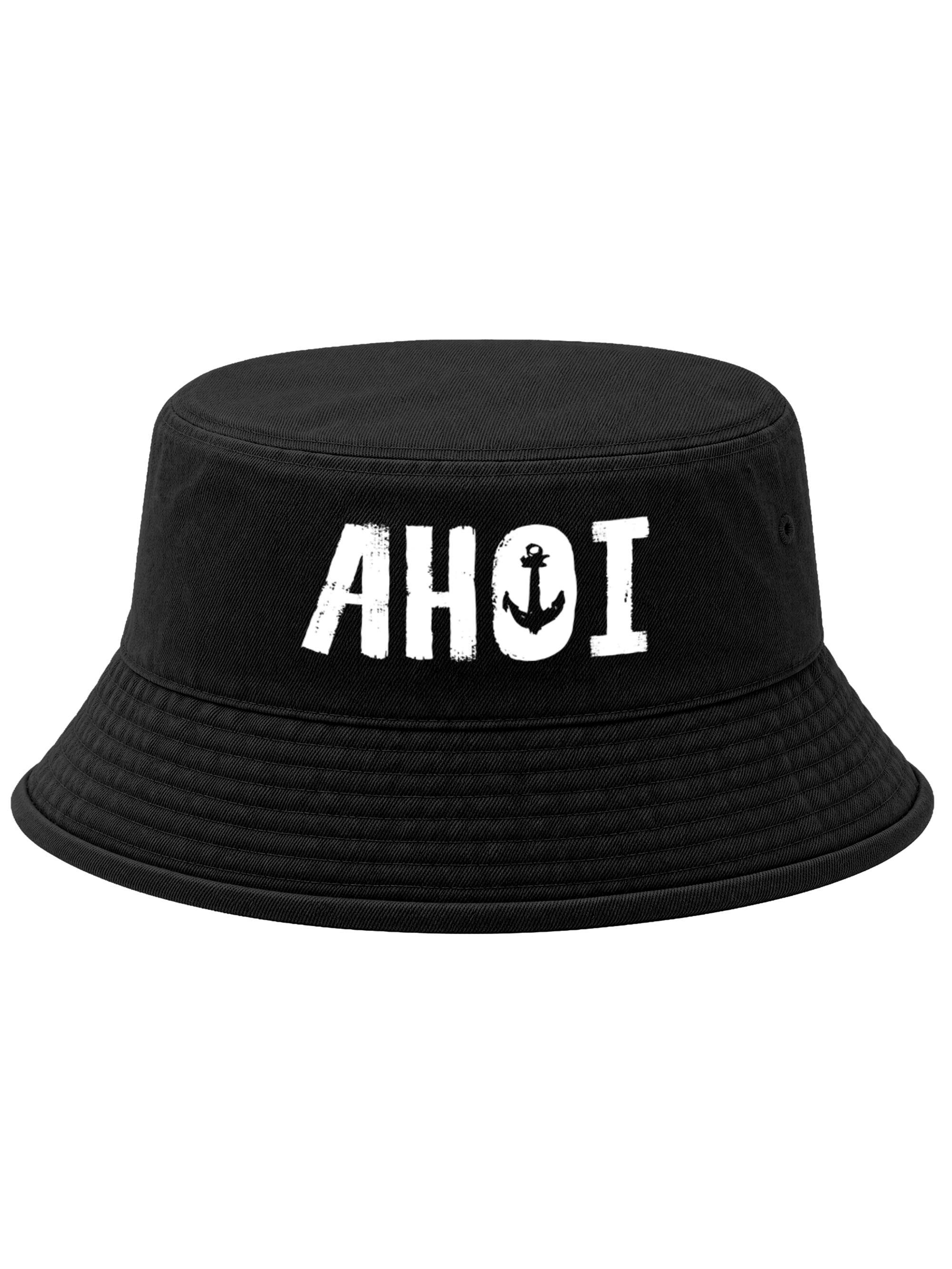 Neverless Fischerhut Anglerhut mit Print Ahoi Bucket Hat Baumwolle Neverless®