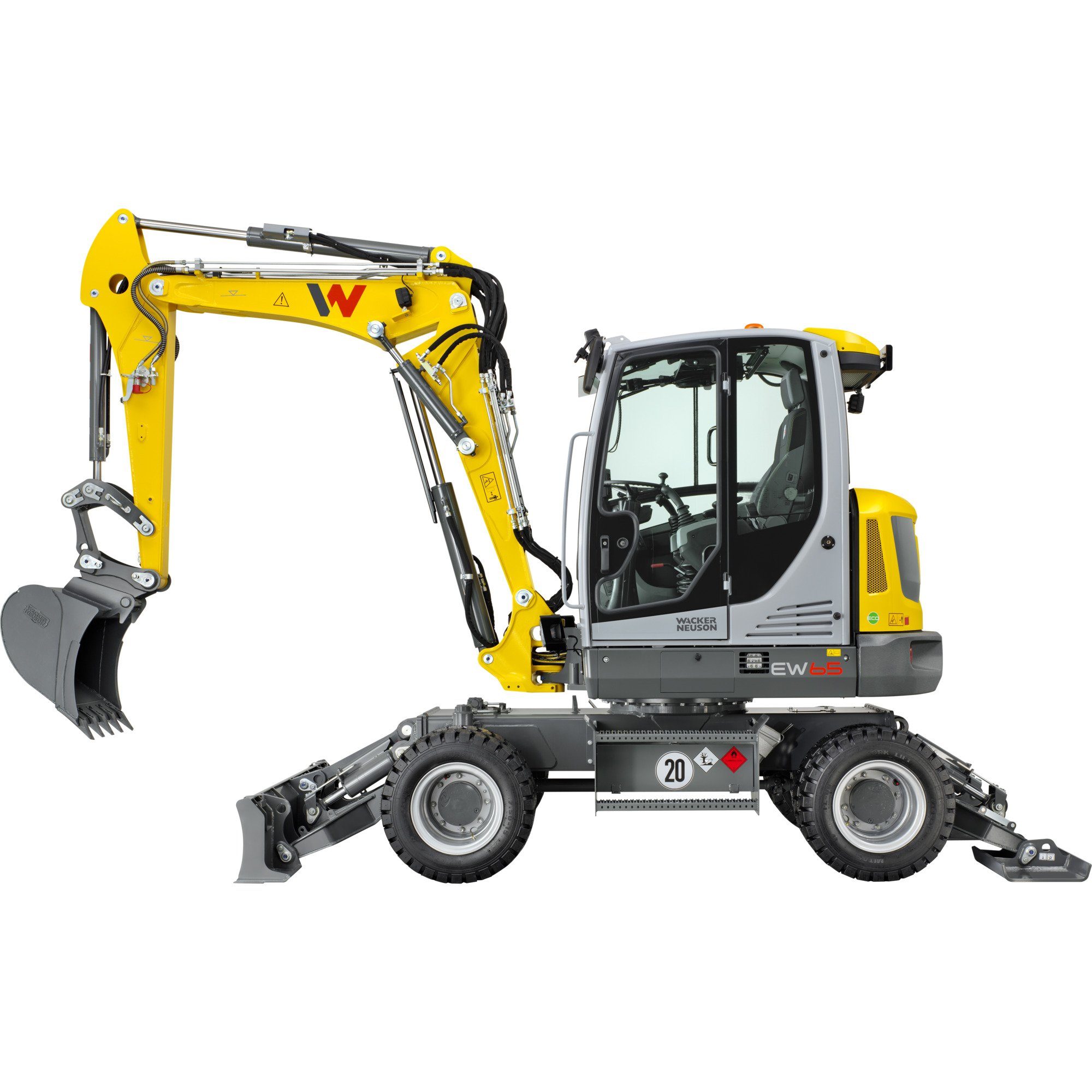 Spielzeug-LKW SIKU SUPER Wacker Neuson EW65 Mobilbagger