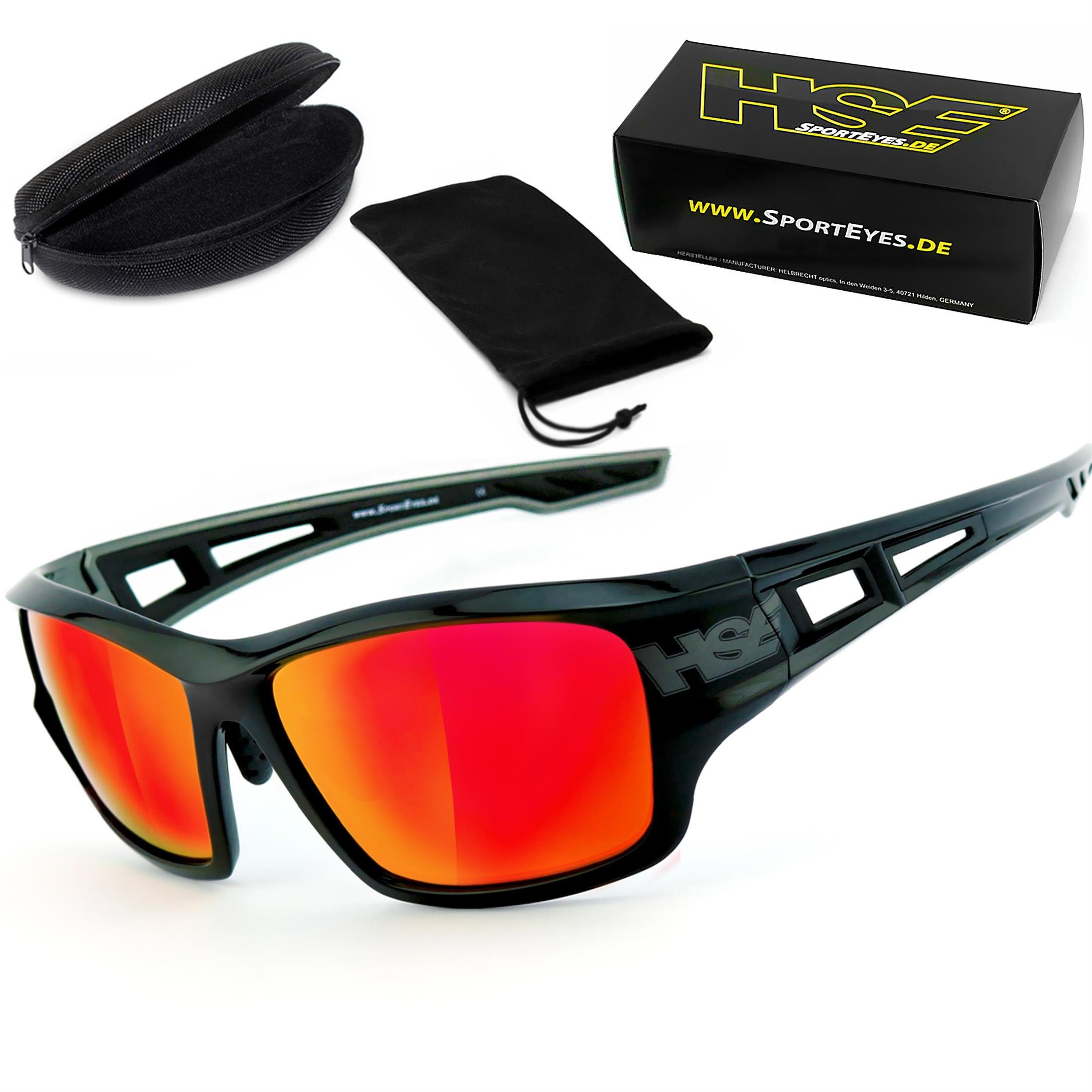 HSE - SportEyes Sportbrille 2095bs, Steinschlagbeständig durch Kunststoff-Sicherheitsglas