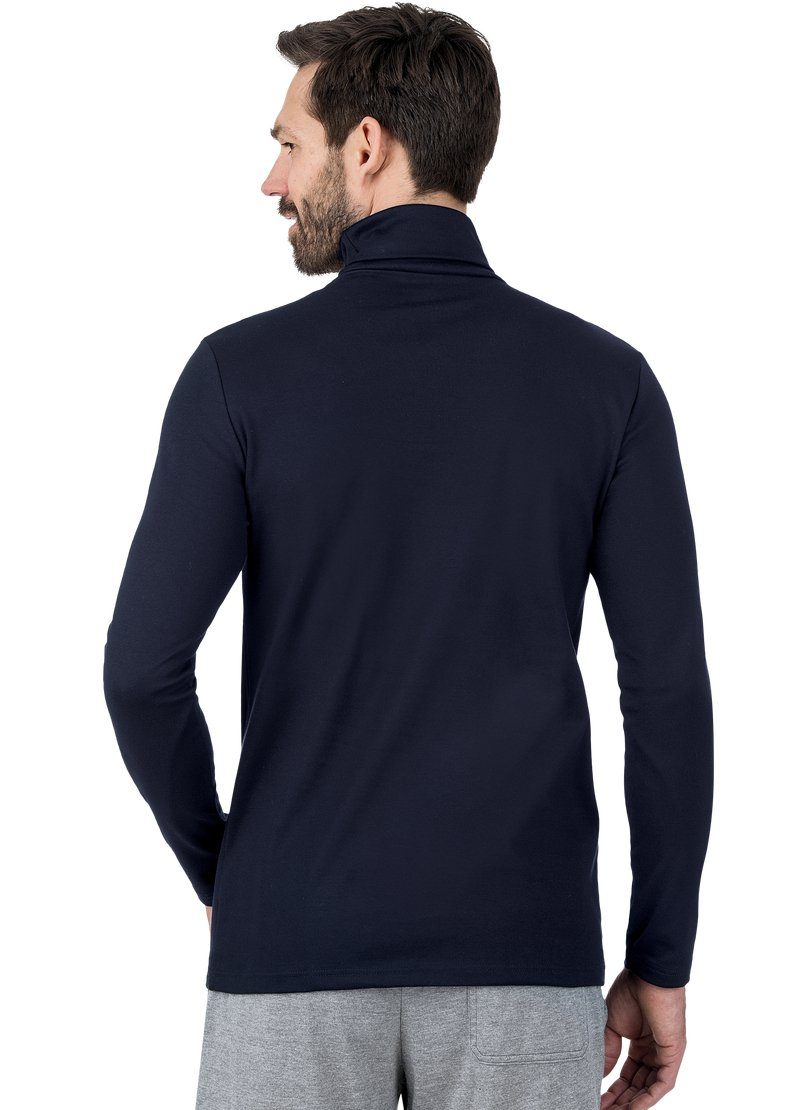 Trigema Rollkragenshirt TRIGEMA navy Rollkragenshirt