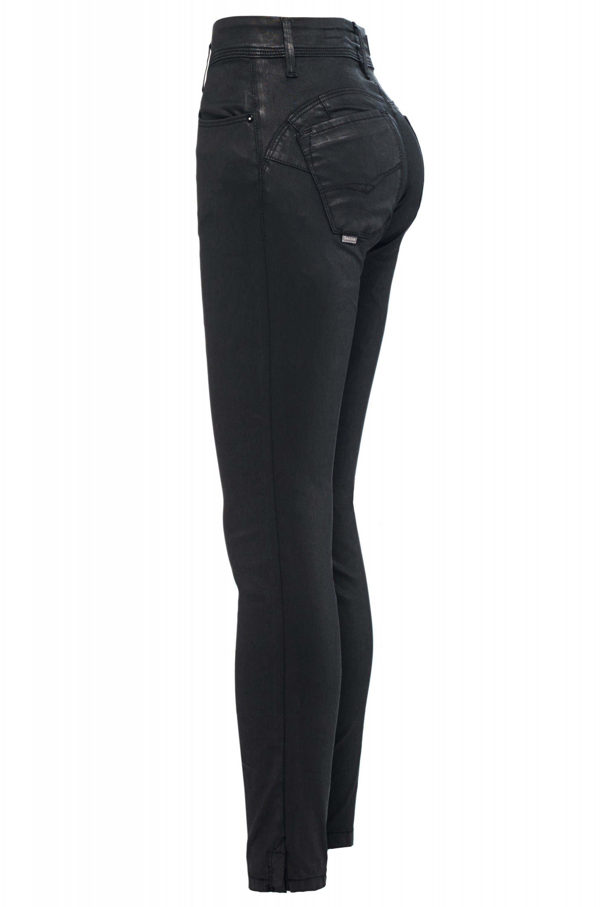 Salsa Stretch-Jeans SALSA JEANS WONDER PUSH UP cropped gecoated Capri 12020 günstig online kaufen