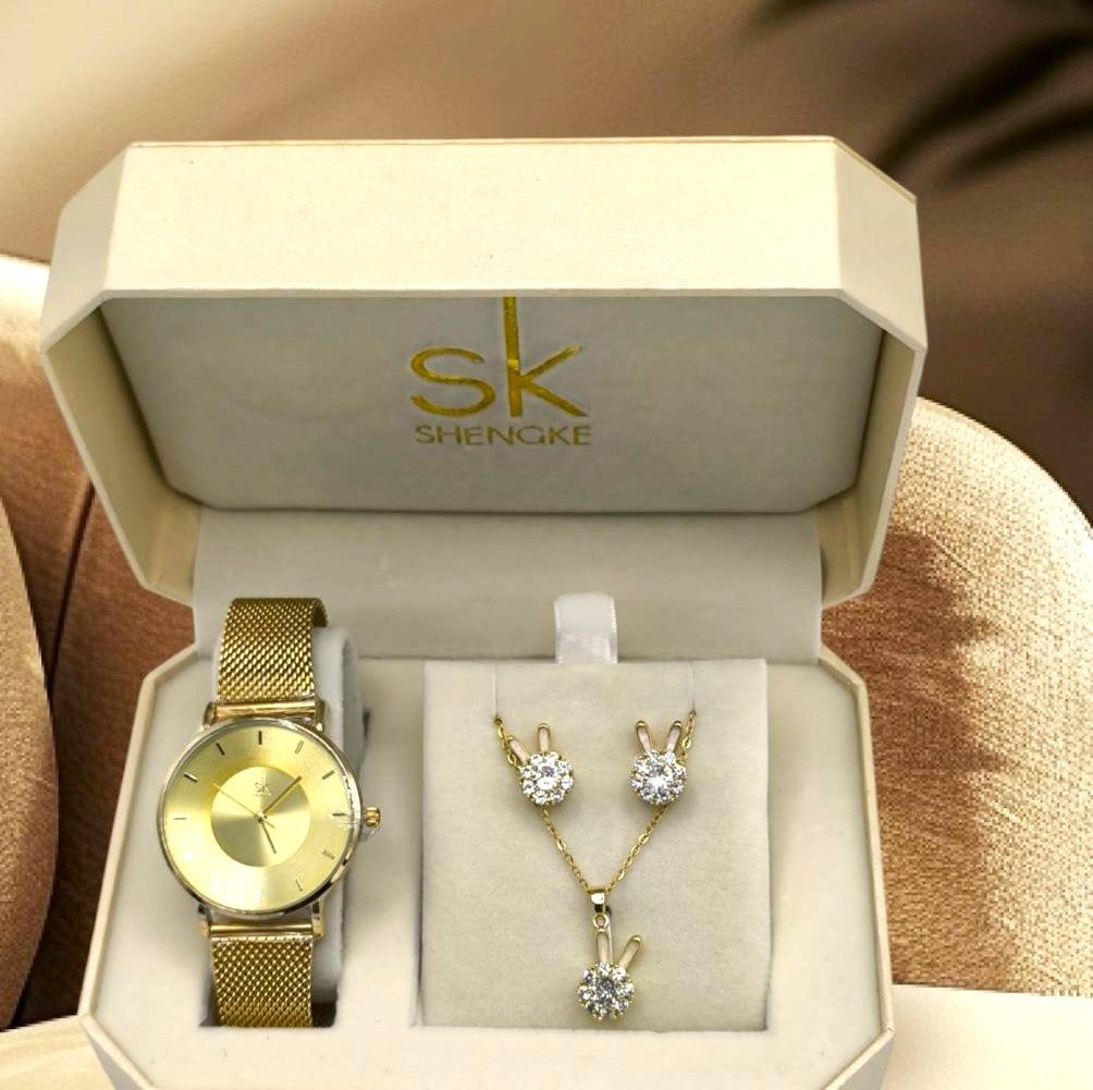 Tidy Schmuckset Weihnachten Muttertag Shengke Geschenkset,elegante Damenuhr günstig online kaufen