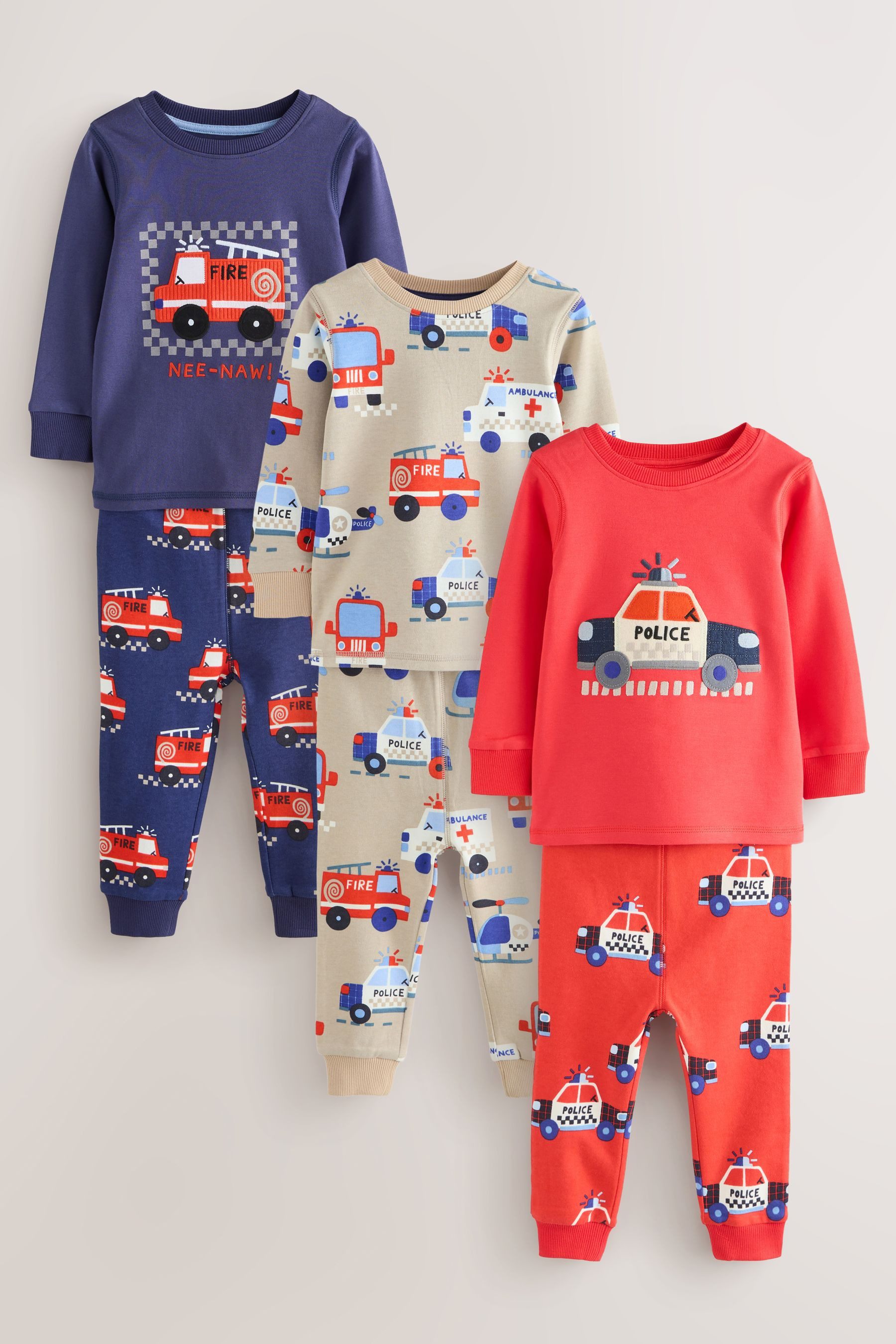 Next Pyjama 3er-Pack Mini Snuggle Schlafanzüge (6 tlg)