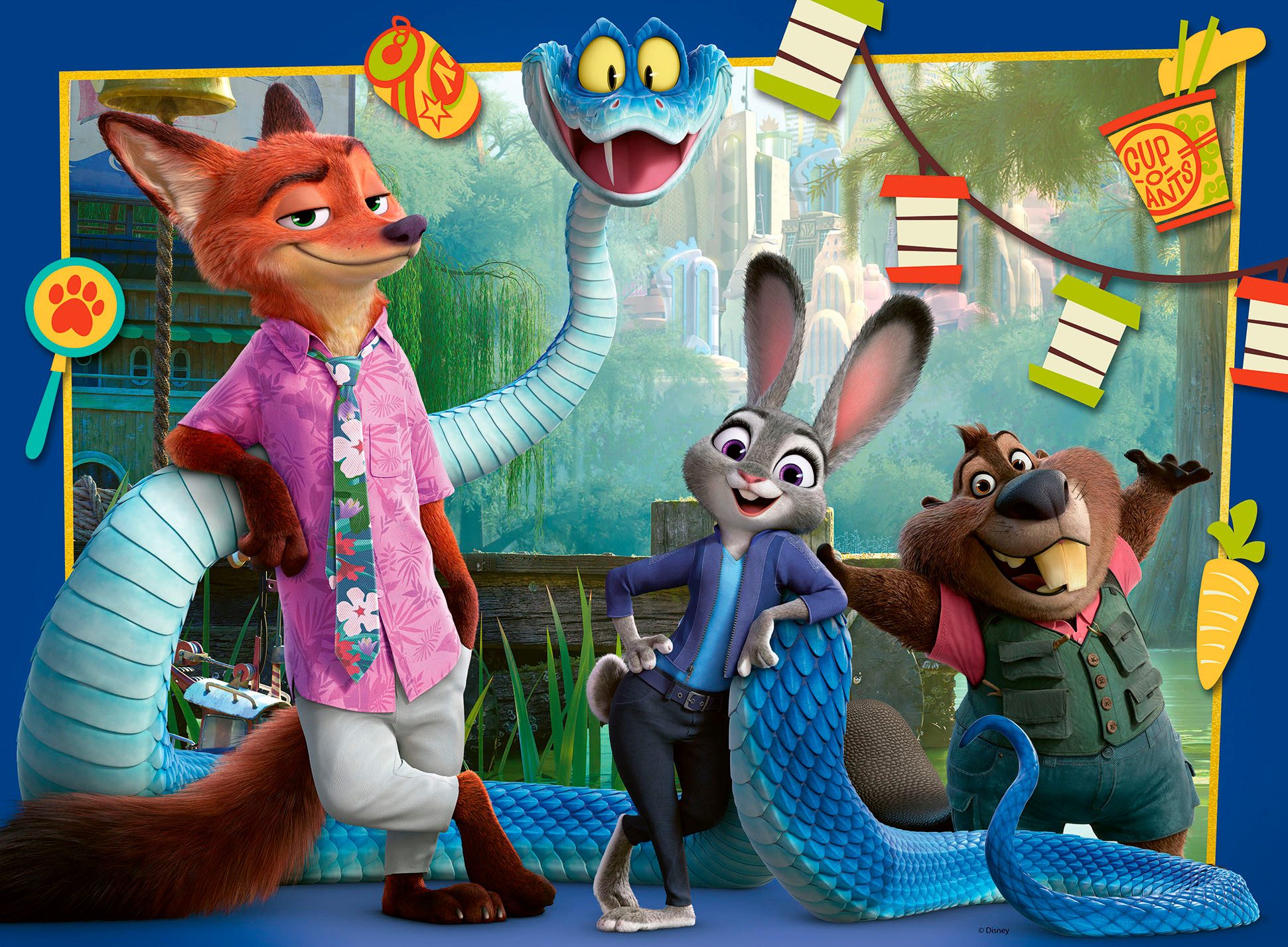 Ravensburger Puzzle Disney Zoomania - Zurück in Zoomania, 100 Puzzleteile, günstig online kaufen