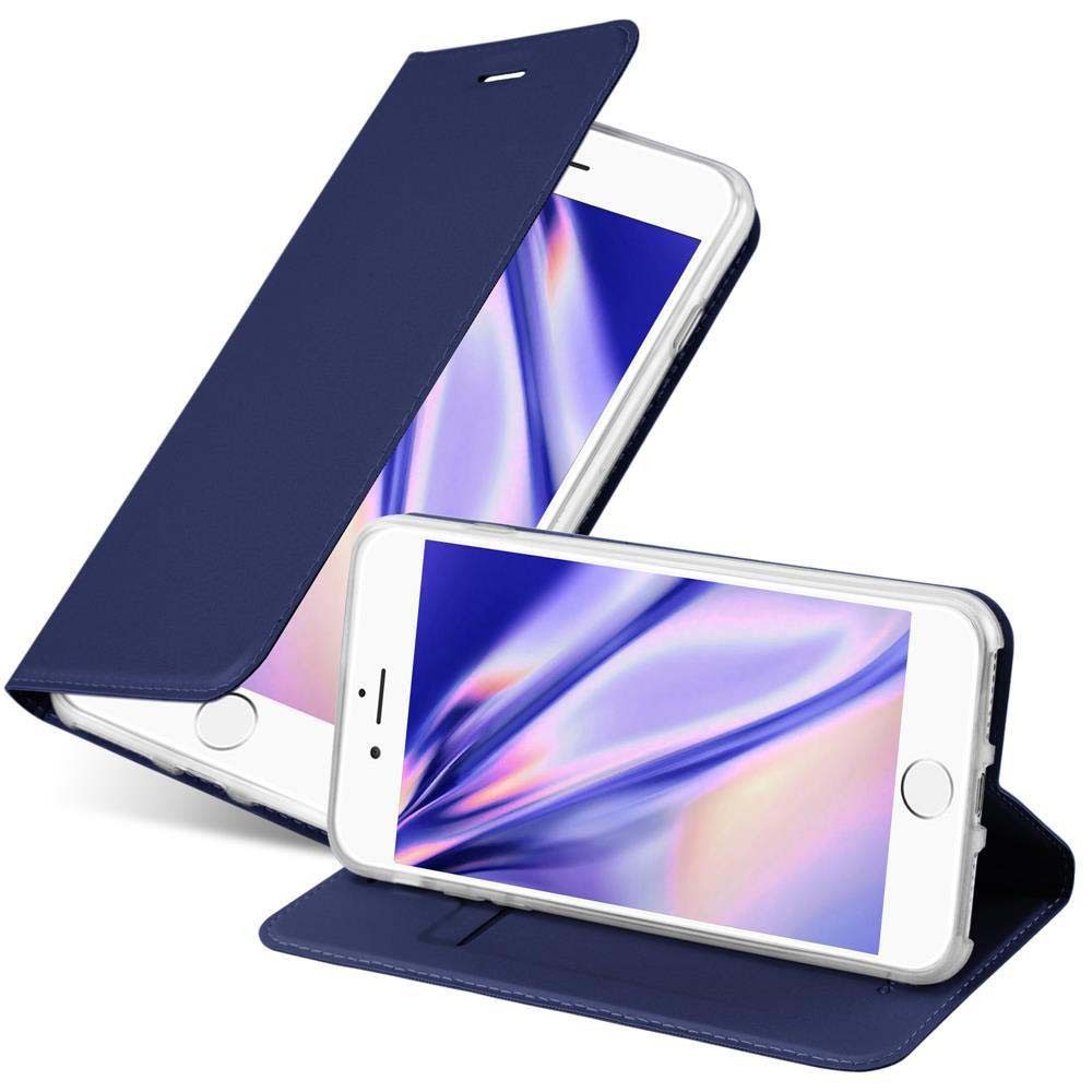 Cadorabo Handyhülle für iPhone 7 PLUS / 7S PLUS / 8 PLUS Hülle Apple iPhone 7 PLUS / 7S PLUS / 8 PLUS, Schutzhülle Hülle mit Standfunktion, Magnetverschluss und Kartenfach