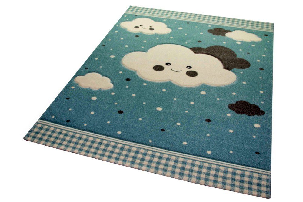 Carpetia Kinderteppich Teppich Kinderzimmer Kinderteppich Wolken günstig online kaufen