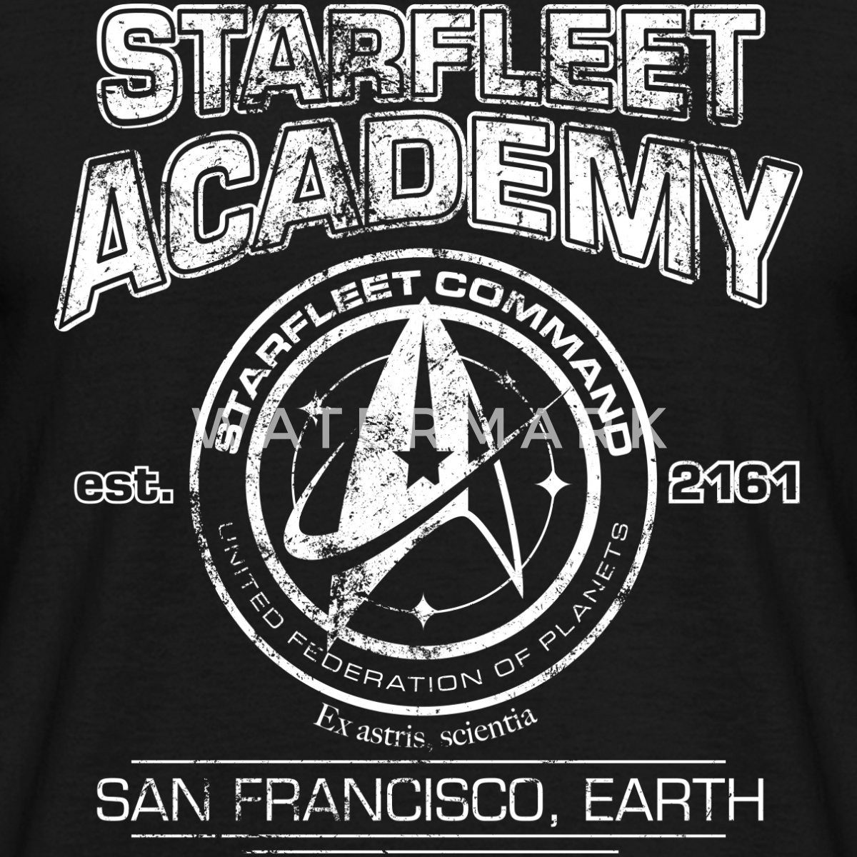 Spreadshirt T-Shirt Star Trek Discovery Starfleet Academy Männer T-Shirt (1-tlg)