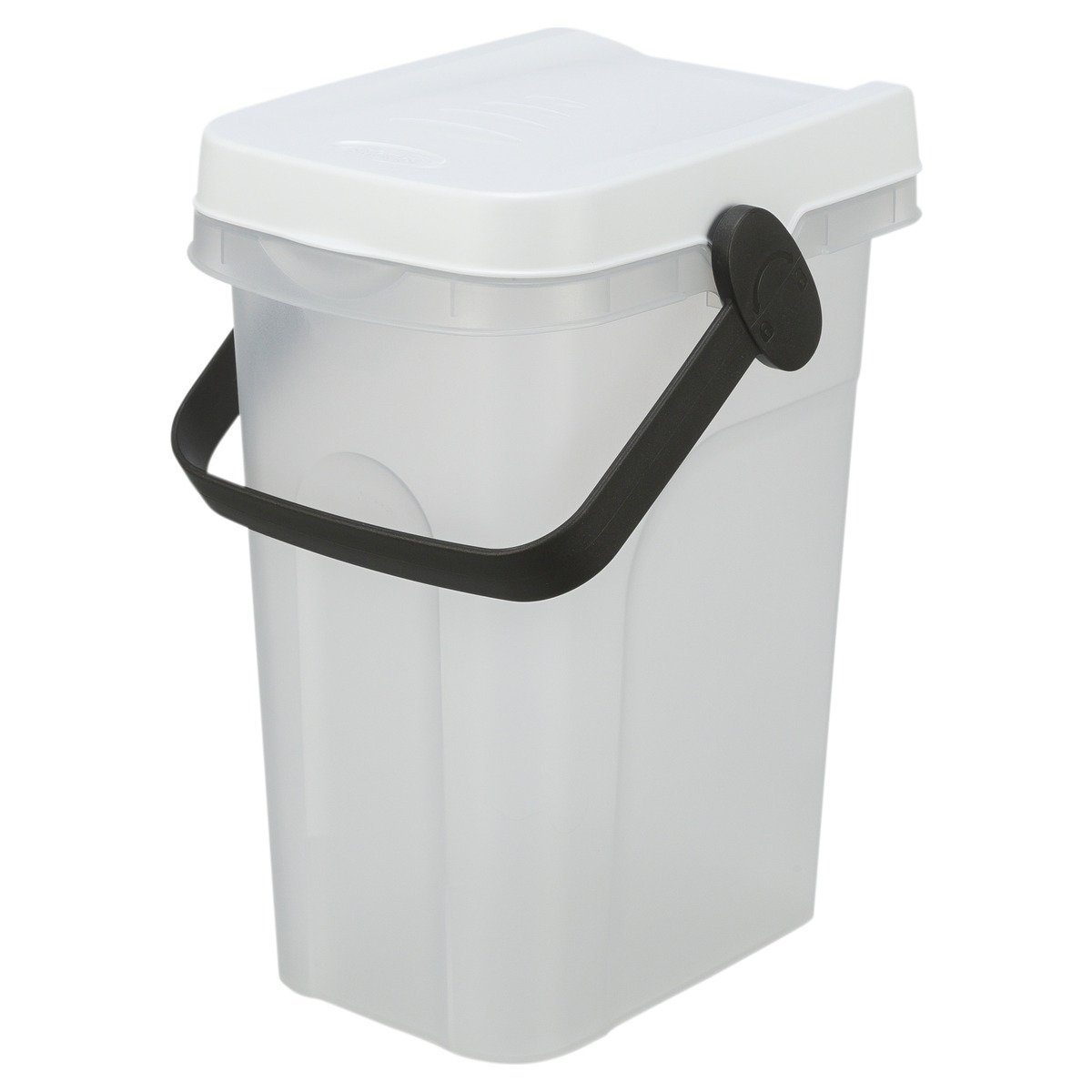 Futterbehälter Futter-Tonne transparent/weiß