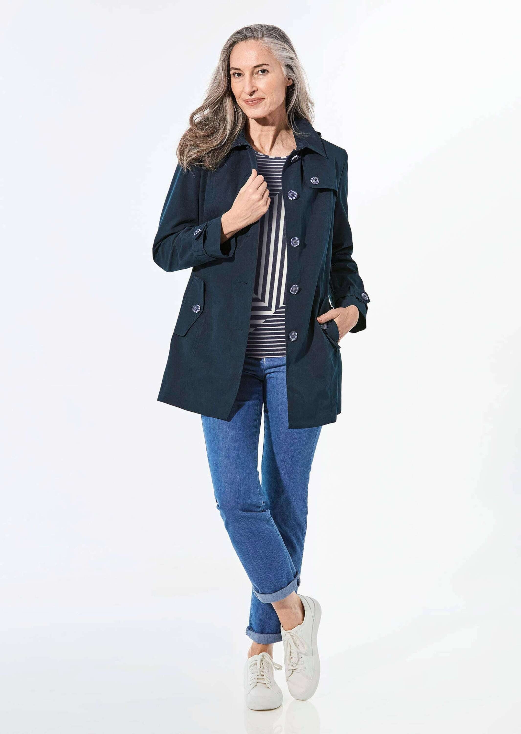 GOLDNER Outdoorjacke Kurzmantel im Trenchcoat-Stil günstig online kaufen