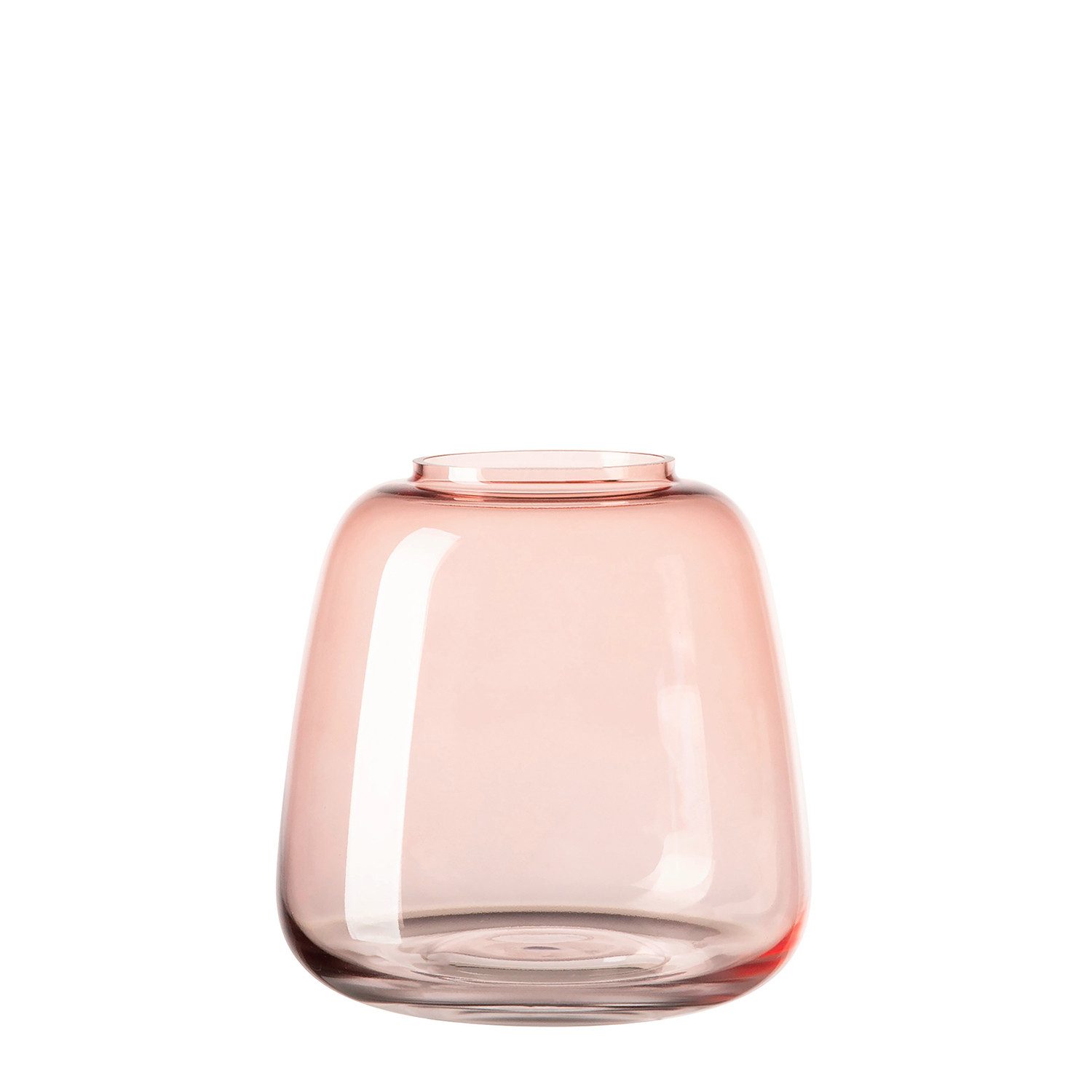 Fink Dekovase SUNDAY Vase - H.15,5cm x Ø14,5cm - rose - Glas - Wohnaccessoi günstig online kaufen