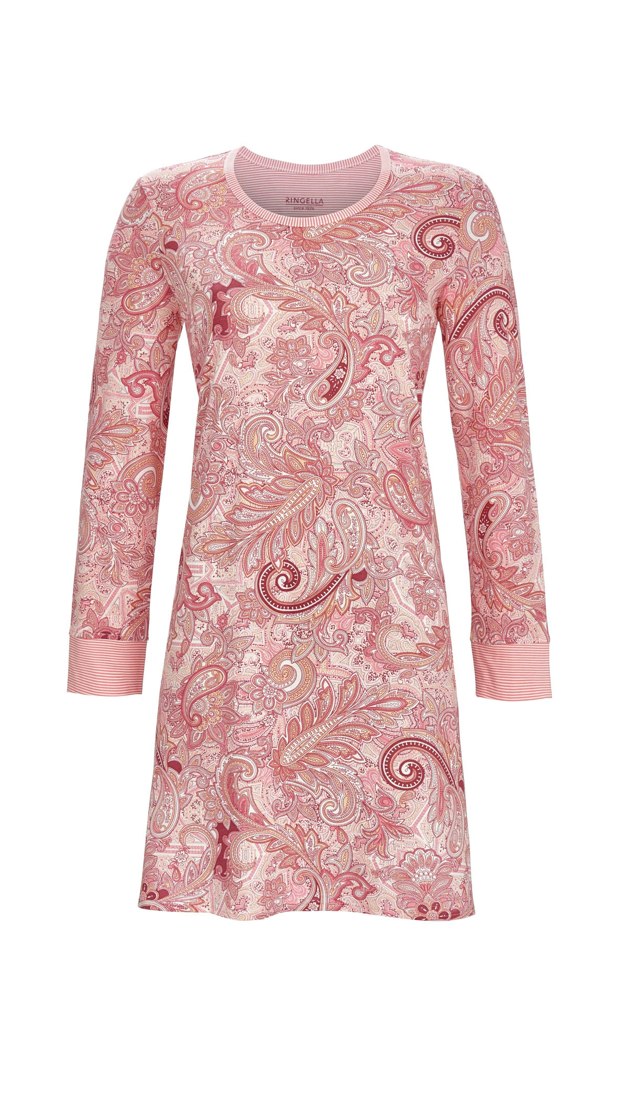 Ringella Nachthemd - Sleepshirt im Paisleydessin mit Kontrasteinsätzen Aus günstig online kaufen