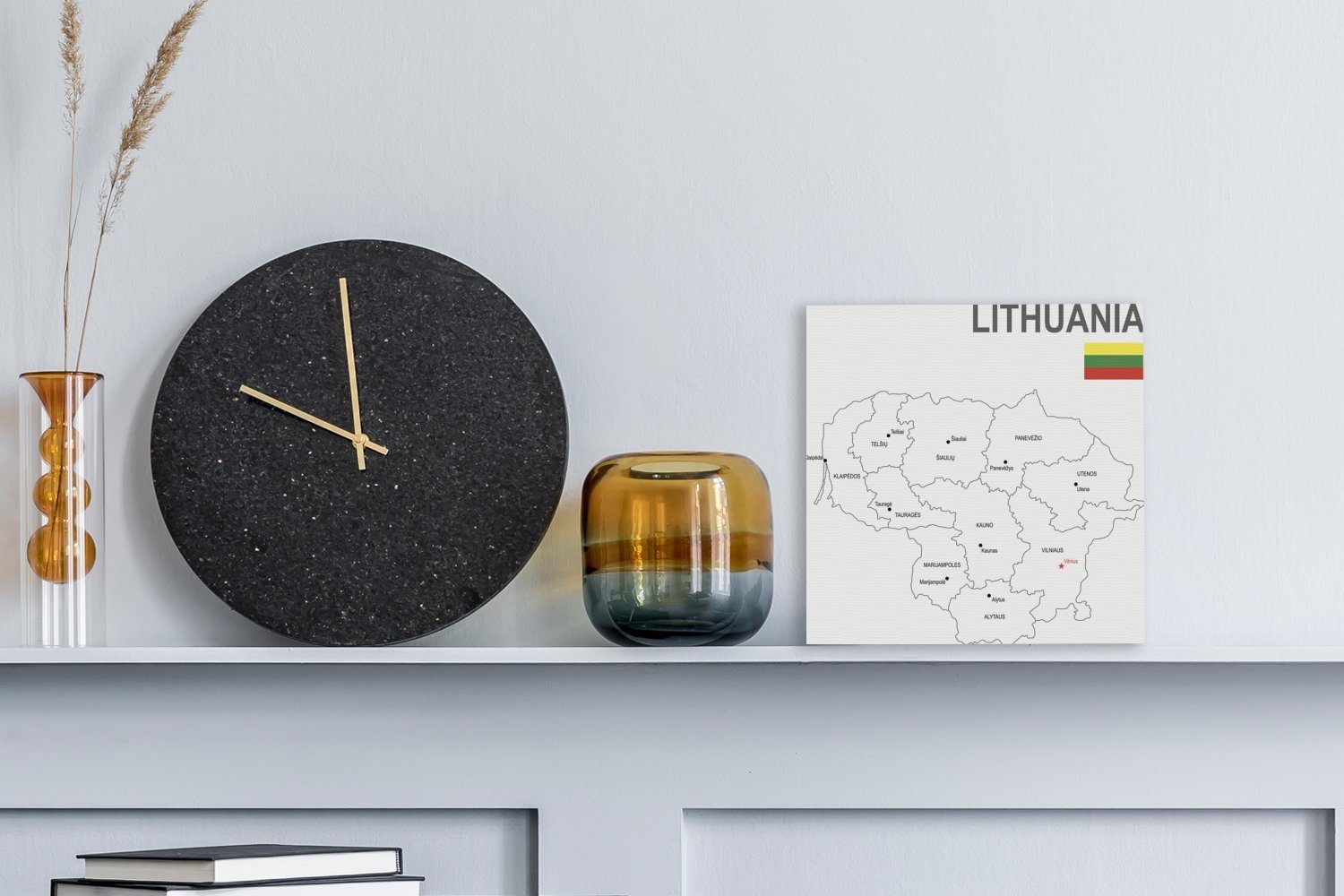 Illustration (1 Wohnzimmer für St), Schlafzimmer Vilnius, und Litauen von Leinwand Leinwandbild Bilder OneMillionCanvasses®