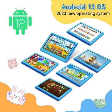 Freeski Kinder's Tablet Tablet (10", 64 GB, Android 12, Tablet: Kidoz, Elternsperre, WiFi, Bluetooth, Doppelkamera)