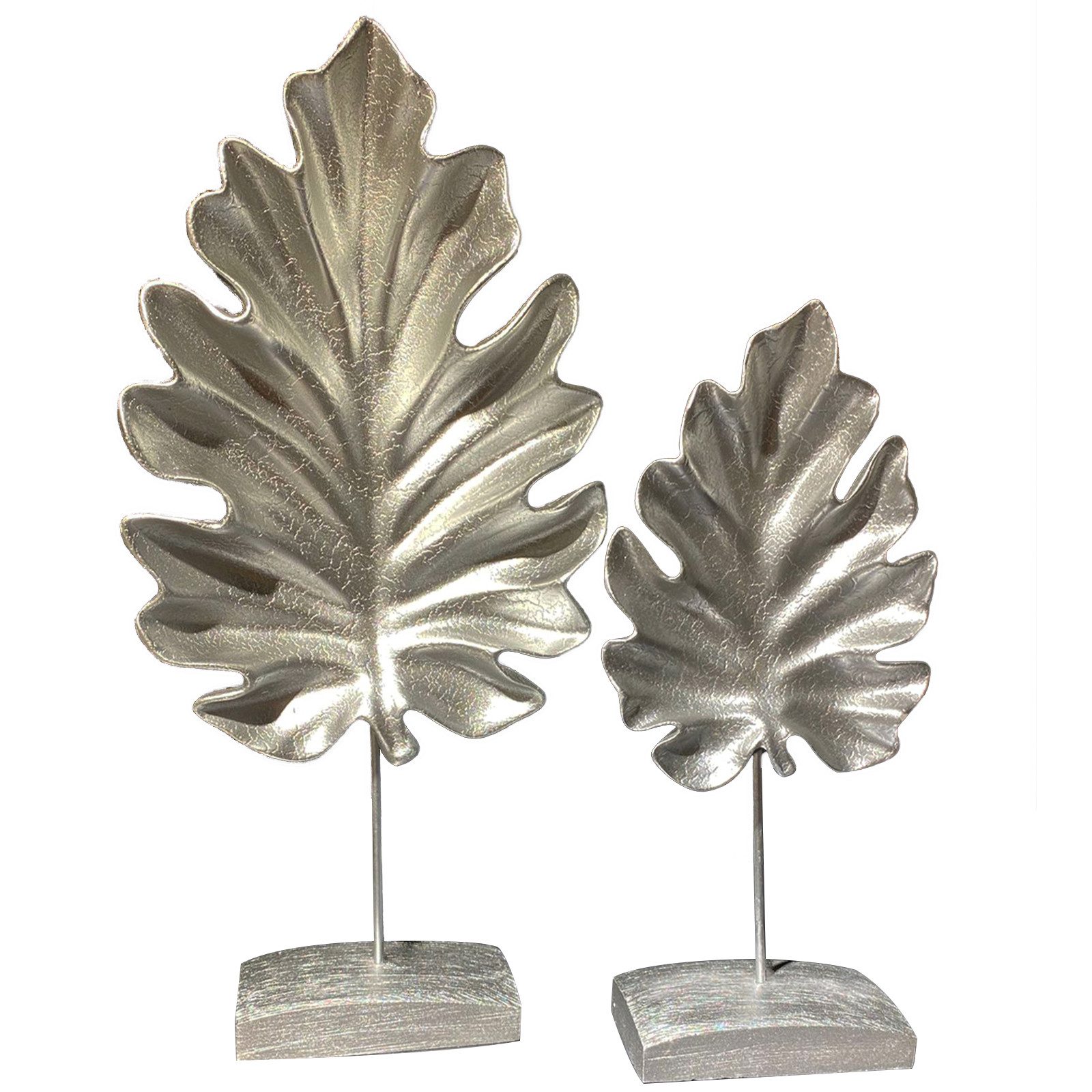 Dekoobjekt Bamyum 2pcs Bergahornblätter Sculpture Modern Deko Figur