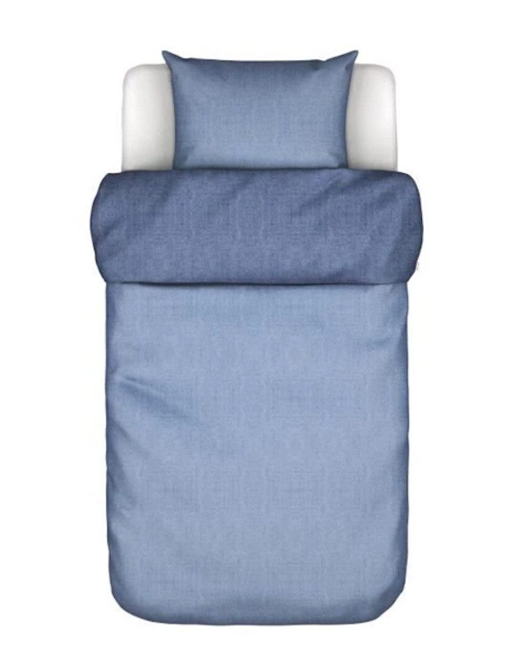 Marc O'Polo Home Постельное белье Malthe Blue 135 x 200 cm, Lyocell-Mix, recycelter Baumwolle und Polyester, 2 teilig