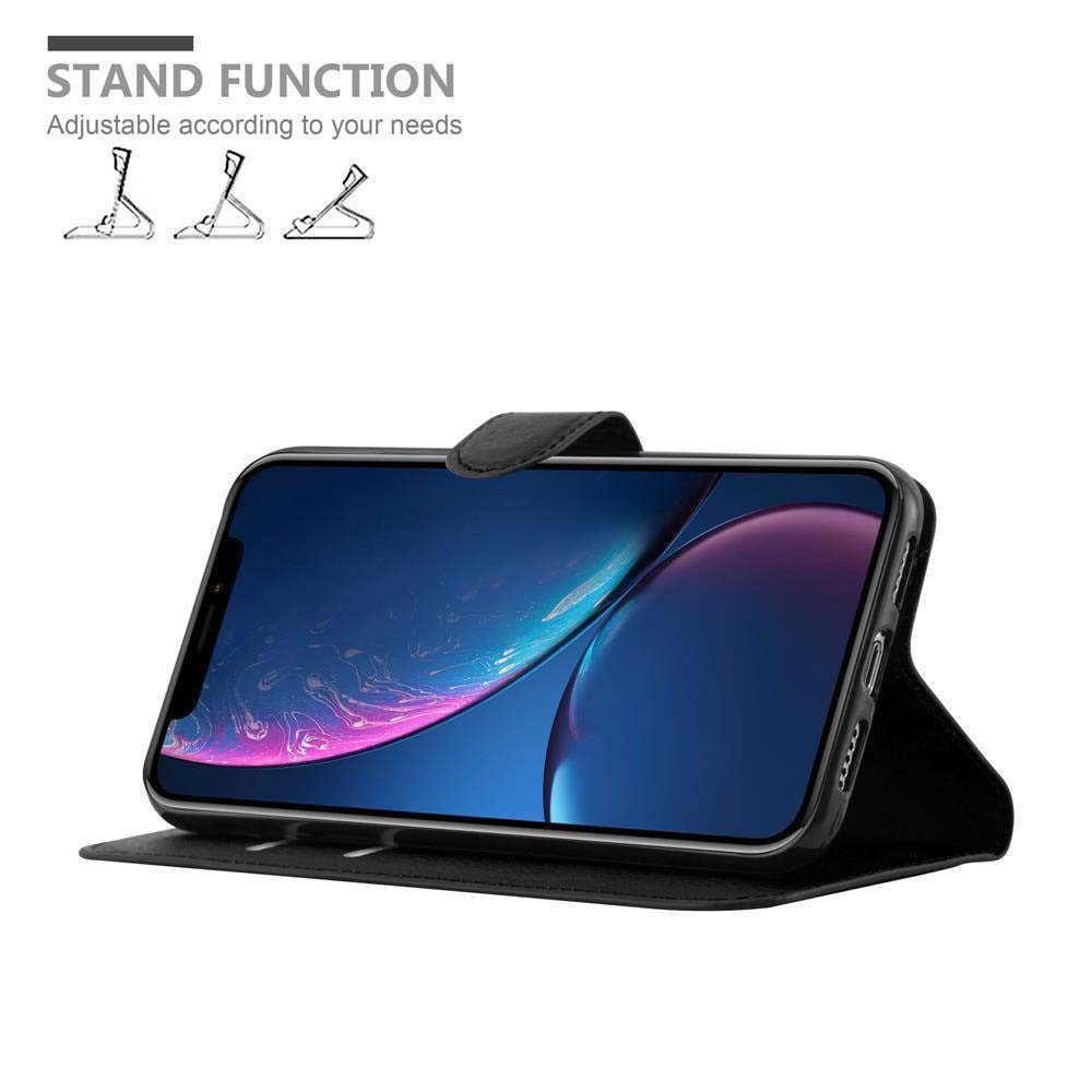 Cadorabo Handyhülle für iPhone XR Hülle Apple iPhone XR, Hülle Schutzhülle mit Standfunktion, Kartenfach und Magnetverschluss
