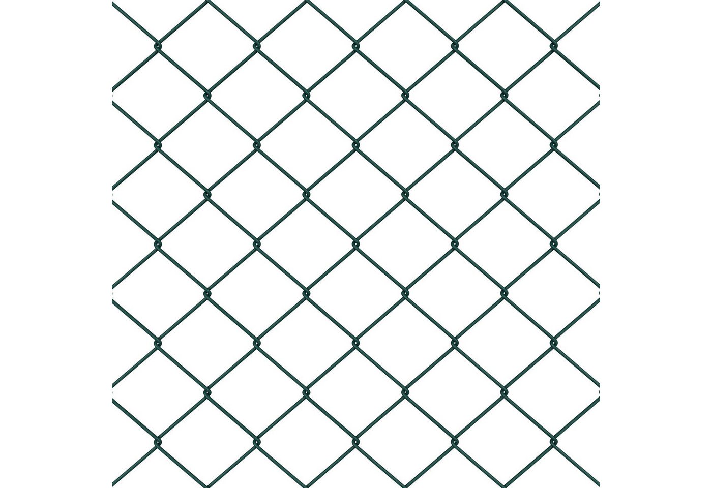Thumbnail - vidaXL Gartenzaun Kettenzaun mit 13 Spike-Posts 0.4x25 m aus verzinktem Stahl, (2-St)