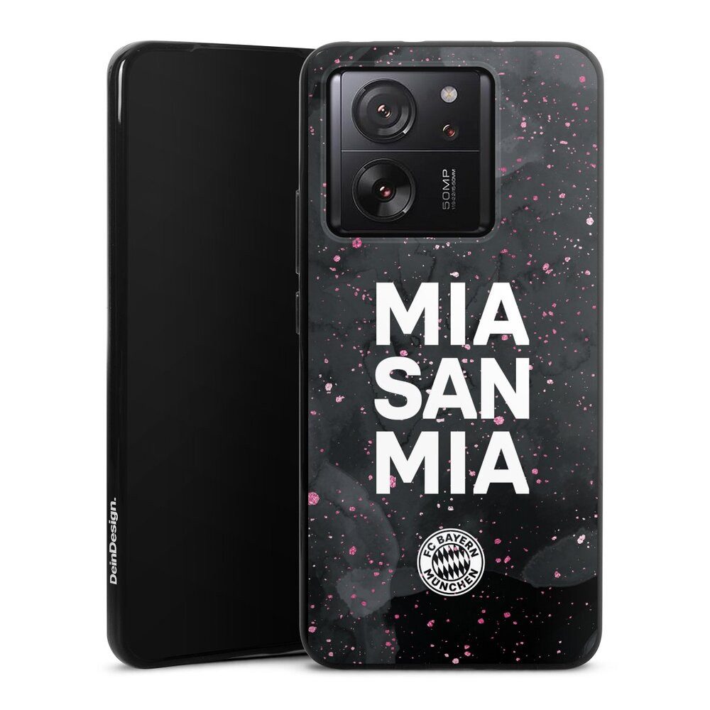 DeinDesign Handyhülle Mia San Mia Girl Style FC Bayern München Mia San Mia Girly - FCB, Xiaomi 13T Pro Silikon Hülle Bumper Case Handy Schutzhülle
