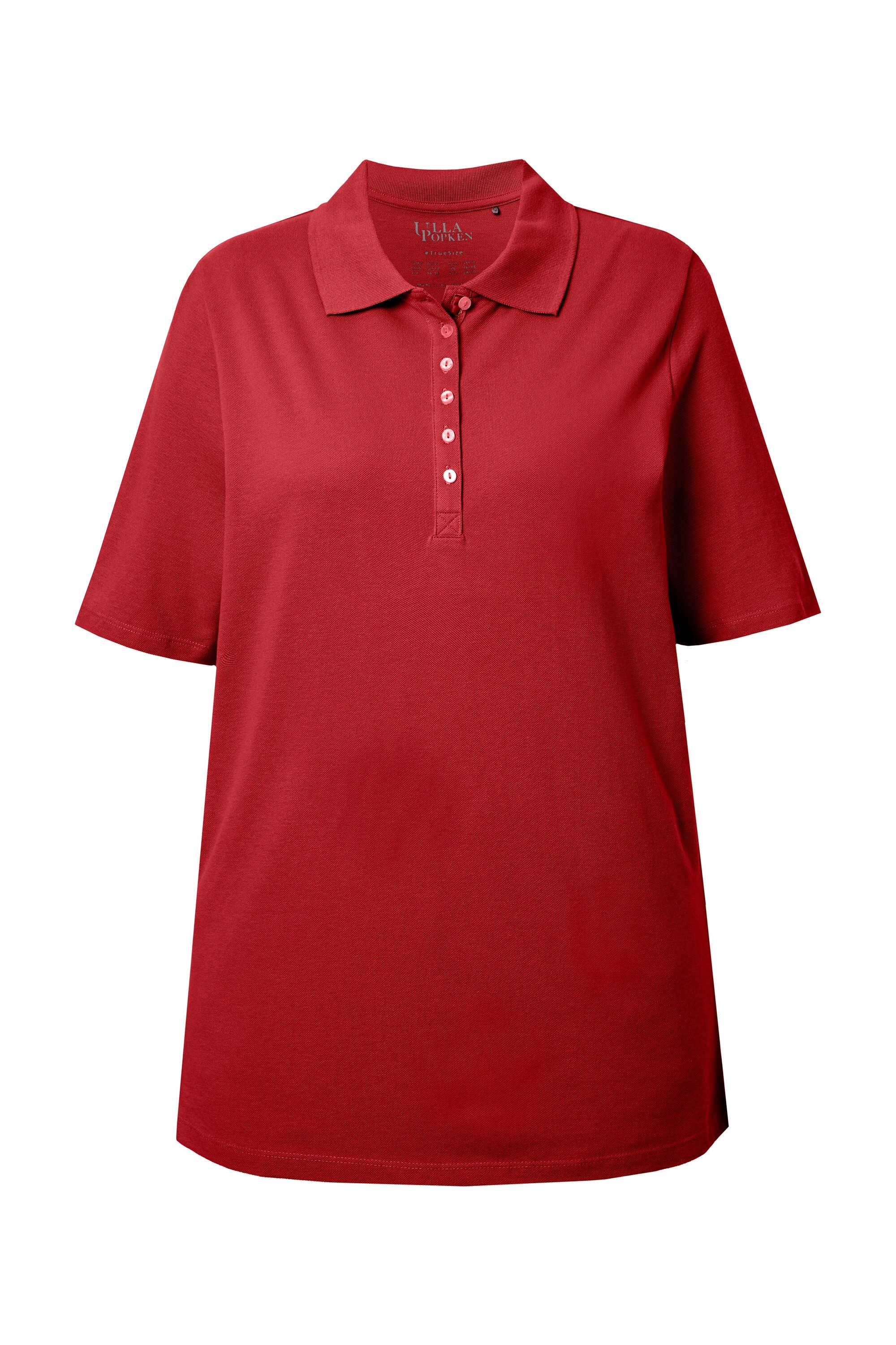 Ulla Popken Poloshirt Poloshirt Piqué Polokragen günstig online kaufen