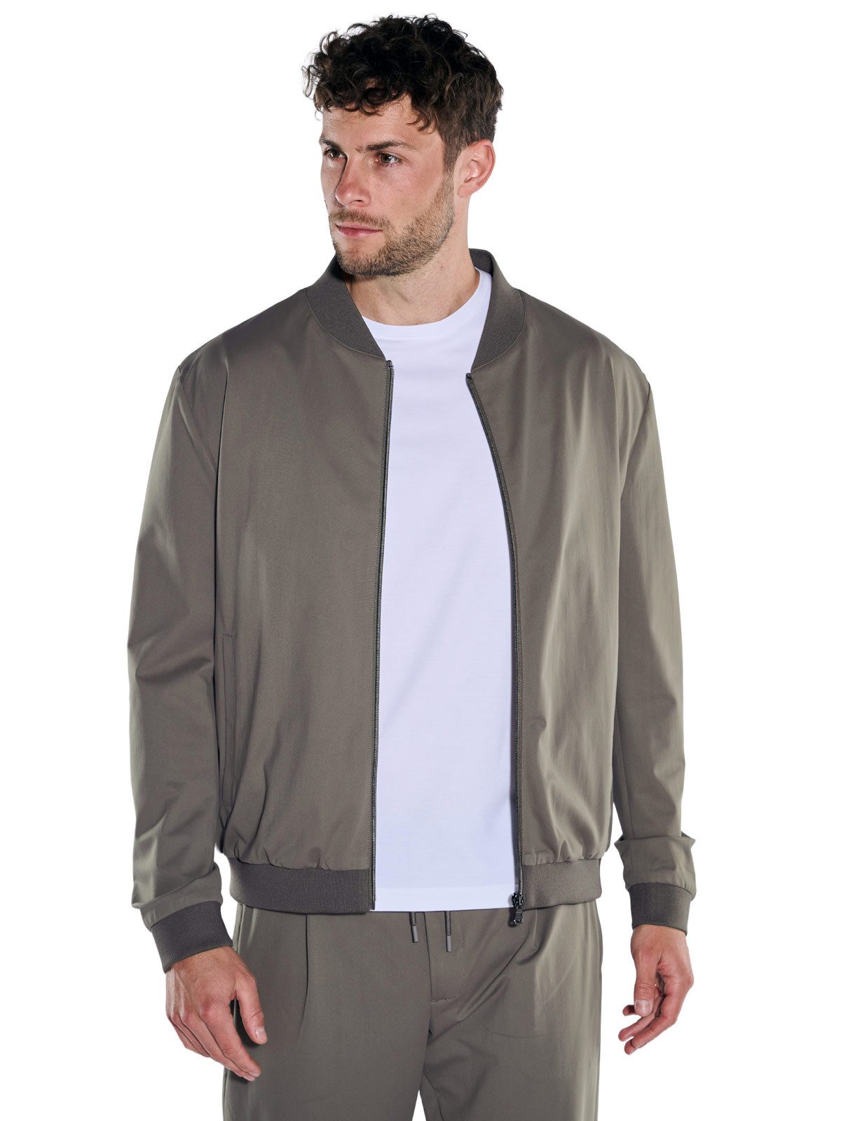 emilio adani Anzugsakko emilio adani Herren Blouson-Jacke, Braunbeige günstig online kaufen