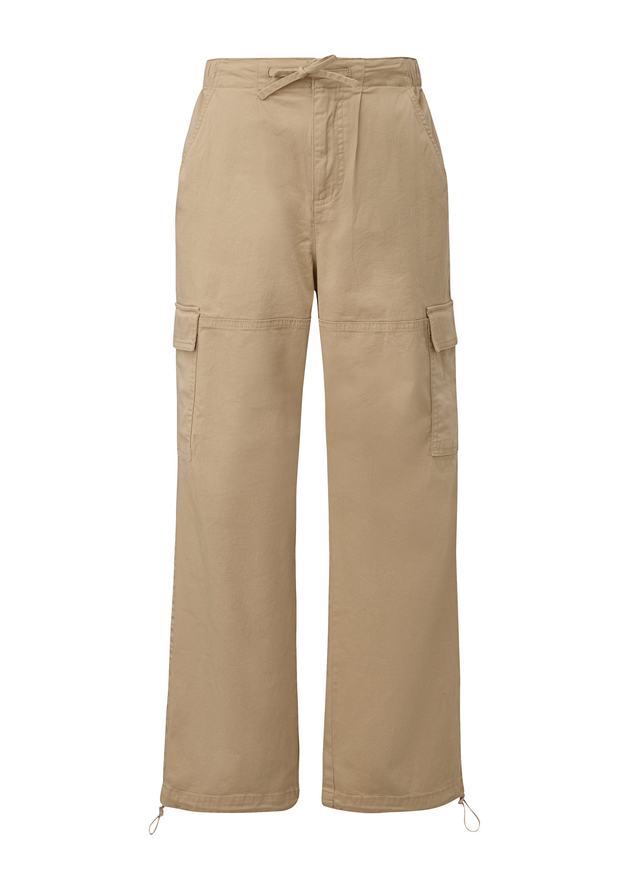 QS Chinos Hose Regular: Parachute Pants mit Cargotaschen günstig online kaufen