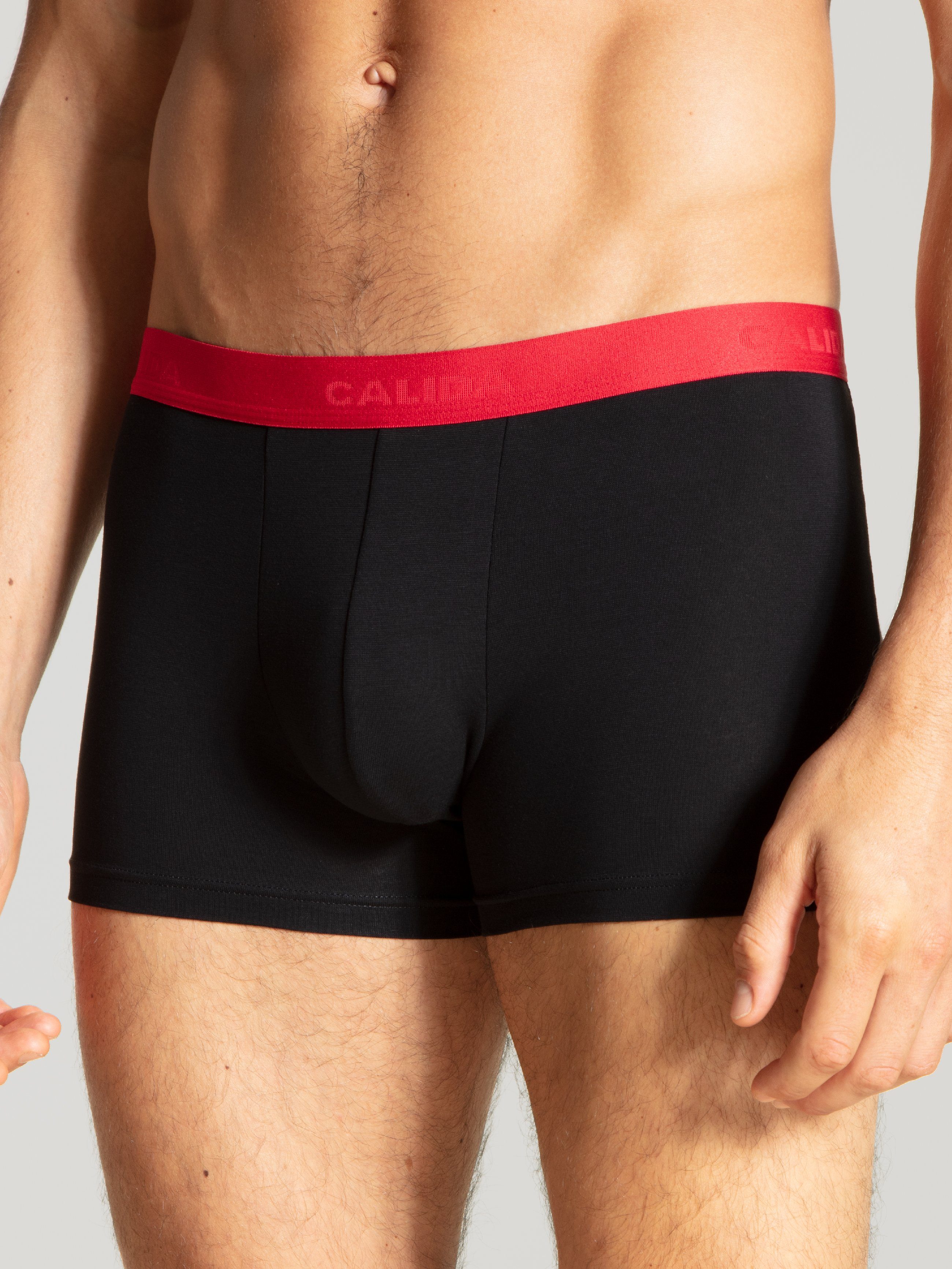CALIDA Boxershorts Natural Jersey-Qualität Benefit polychrome formstabile 3-St) Boxer-Brief Single (Packung