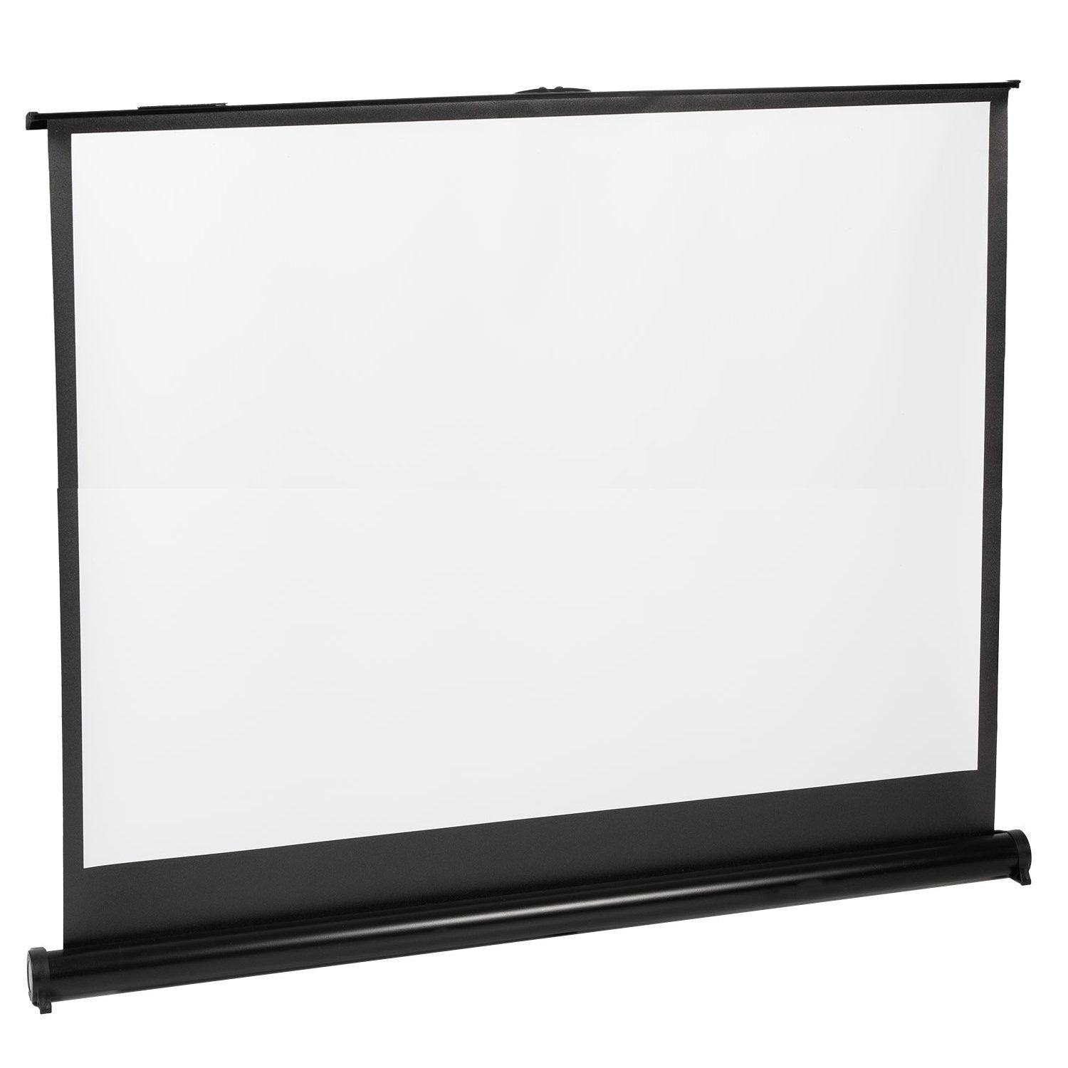 Maclean MC-961 Pull-Up-Leinwand (Tragbare 45'' Desktop-Standprojektionswand)