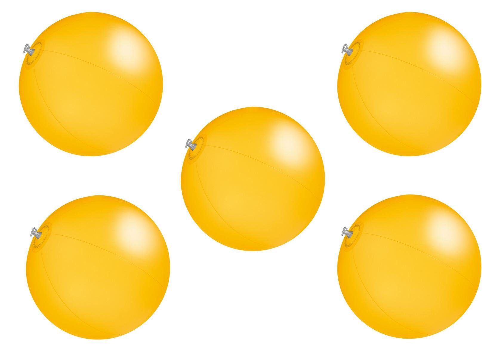 Macma Wasserball 5x Strandball / Wasserball / Farbe: gelb